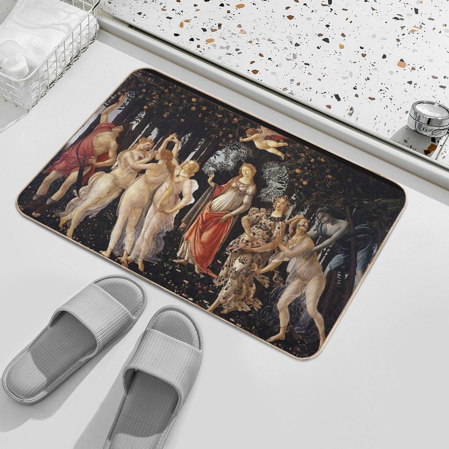 La Primavera - Allegory Of Spring - Sandro Botticelli Versatile Bath Mat
