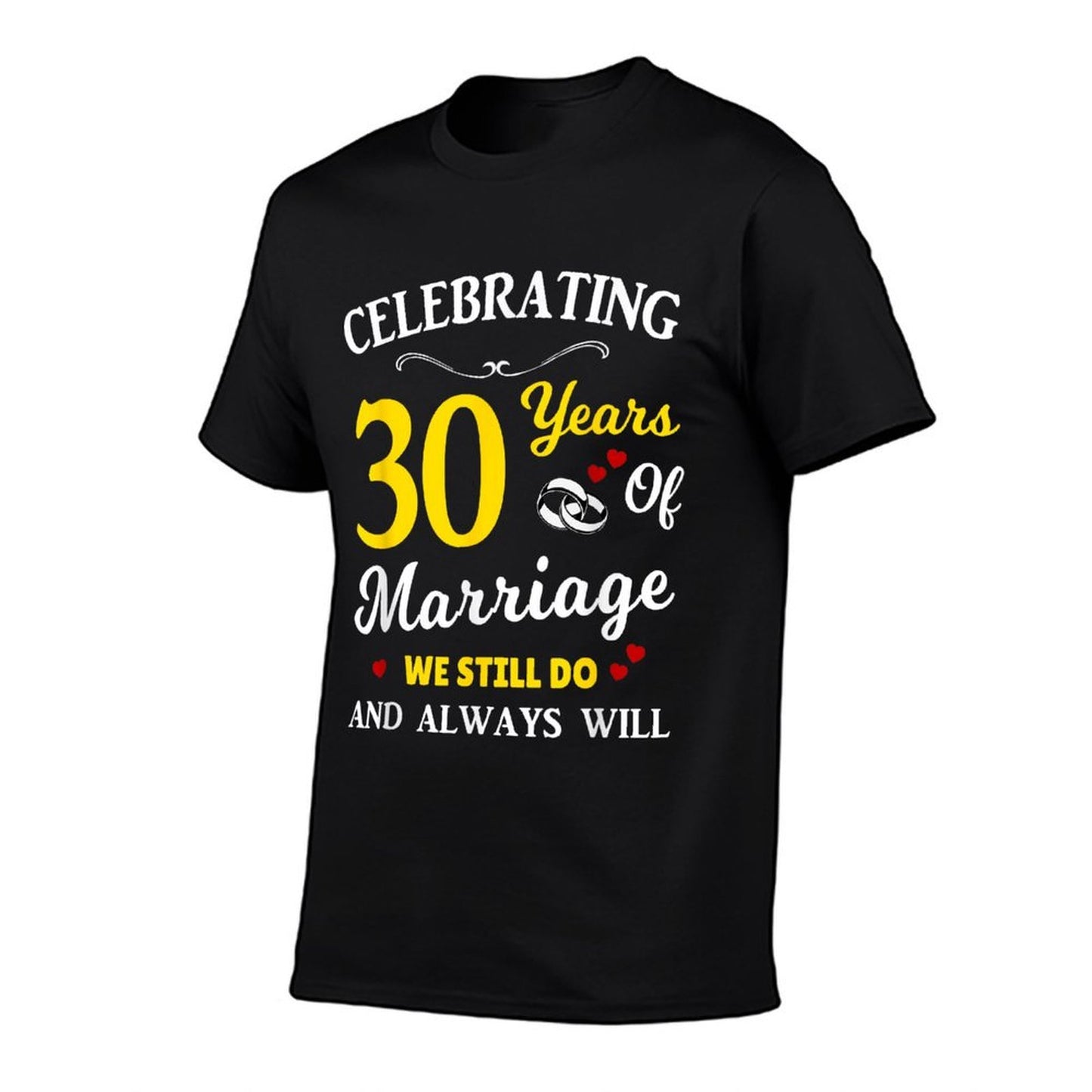 30th Year Wedding Anniversary High-quality Stitching T-Shirt