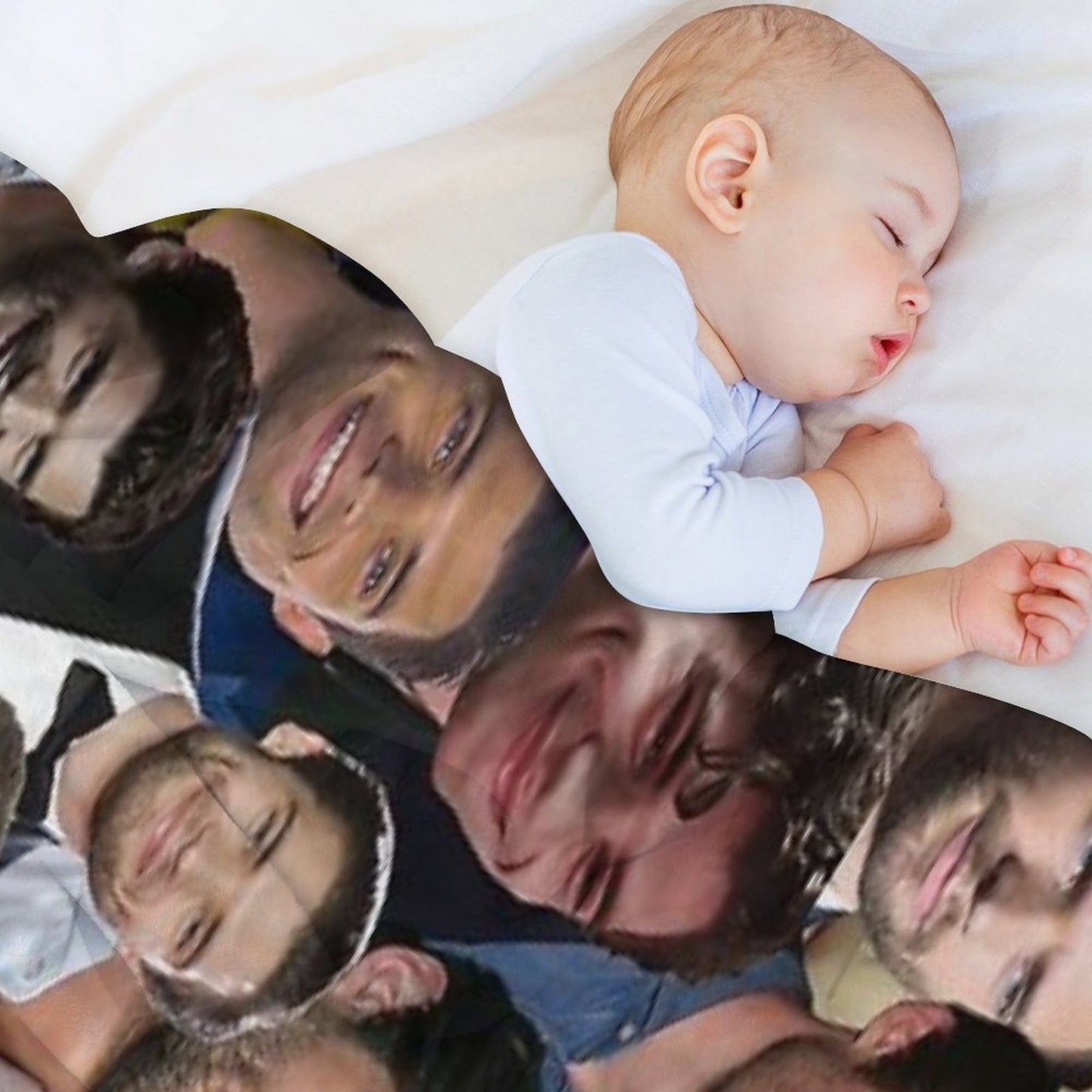DavidCorenswet Photo Collage Sustainable Throw Blanket