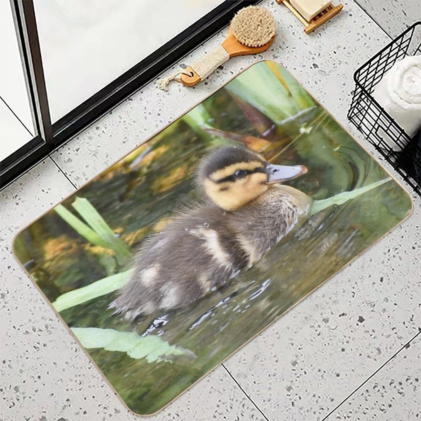 Duckling in The Pond High-Traffic Bath Mat