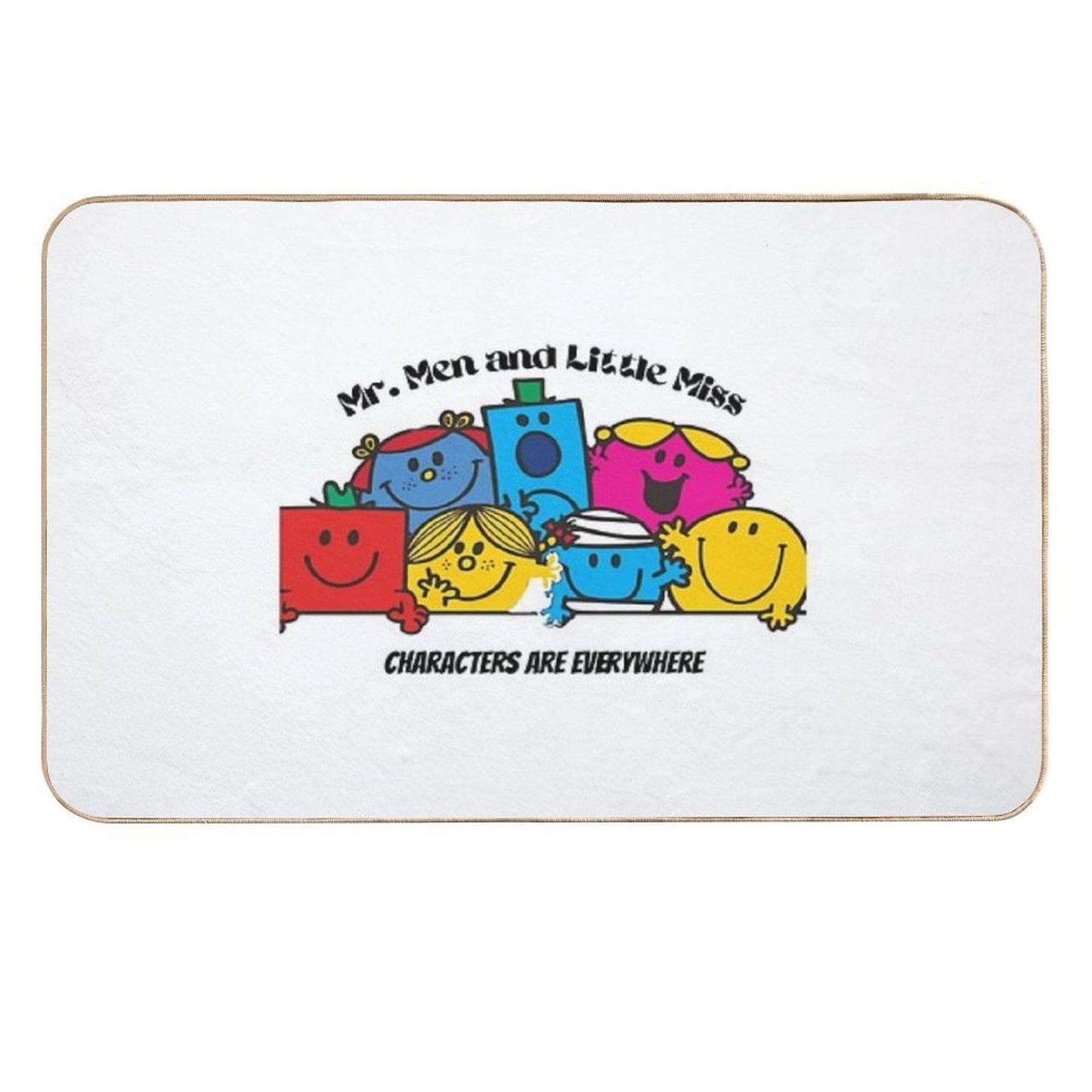 Mr. Men And Little Miss Are Everywhere Dirt-Trapping Bath Mat