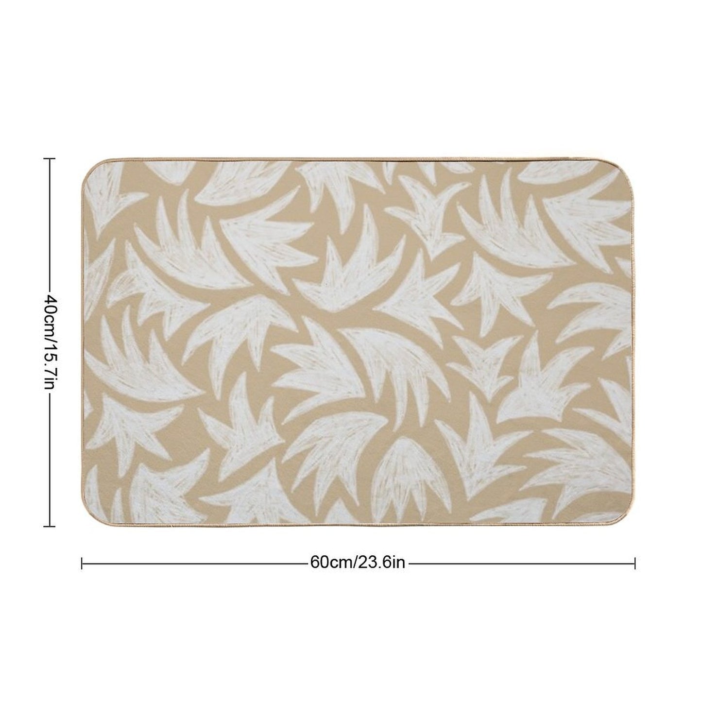 Spiky Minimal Pattern Durable Bath Mat