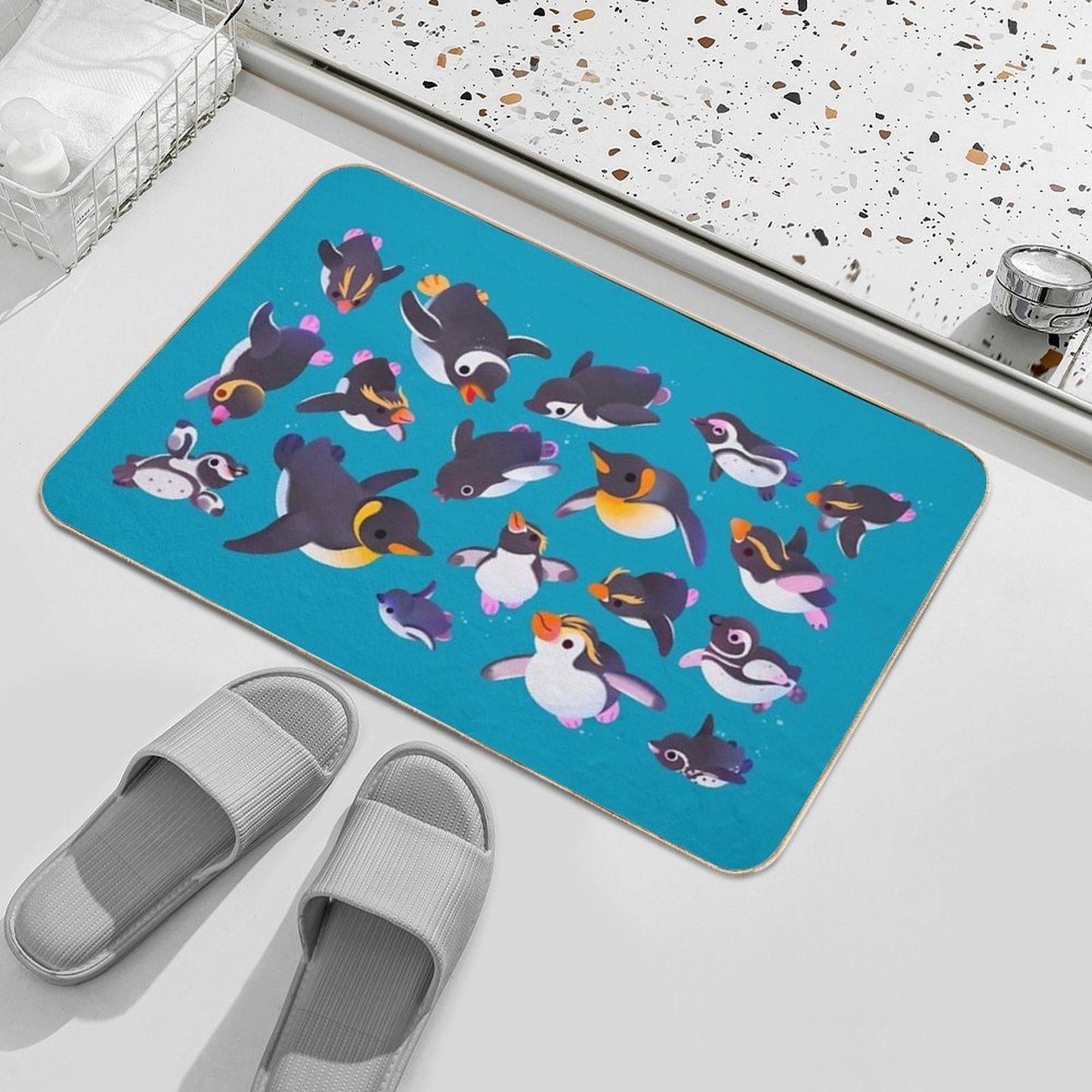 Penguin Day Long-Lasting Bath Mat