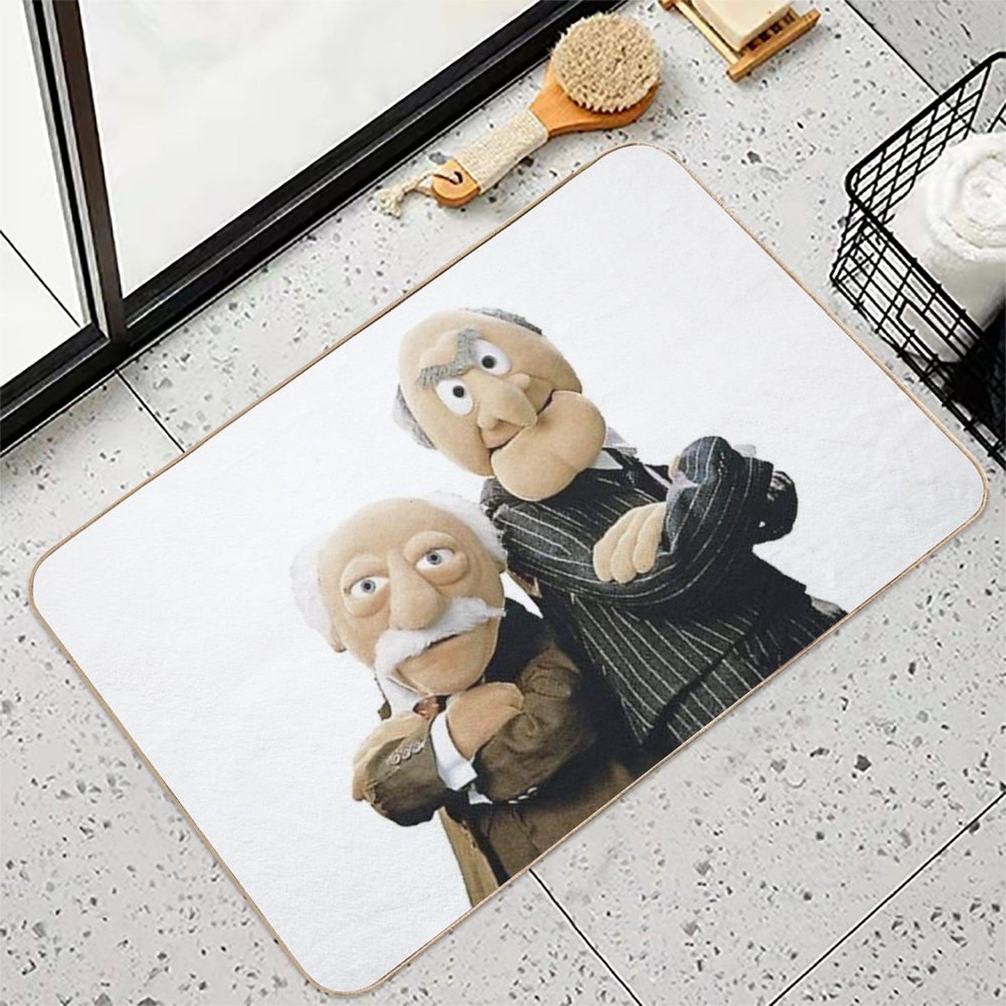 Statler And Waldorf Absorbent Bath Mat
