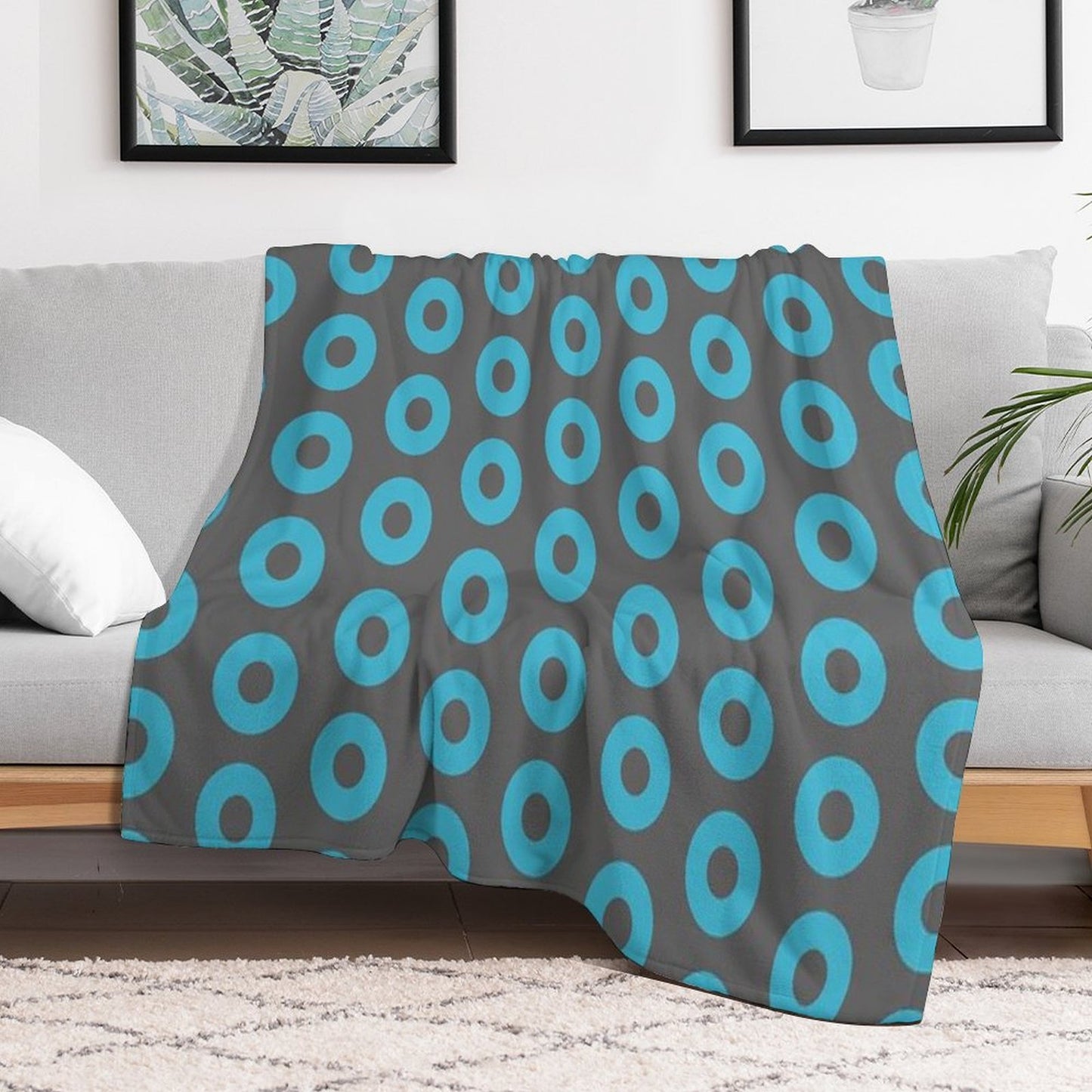 Fishman Donuts - Phish - Color Change Travel-friendly Throw Blanket