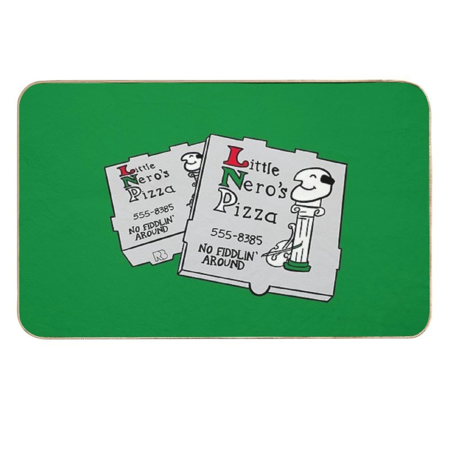 Little Nero's Pizza Slip-Resistant Bath Mat