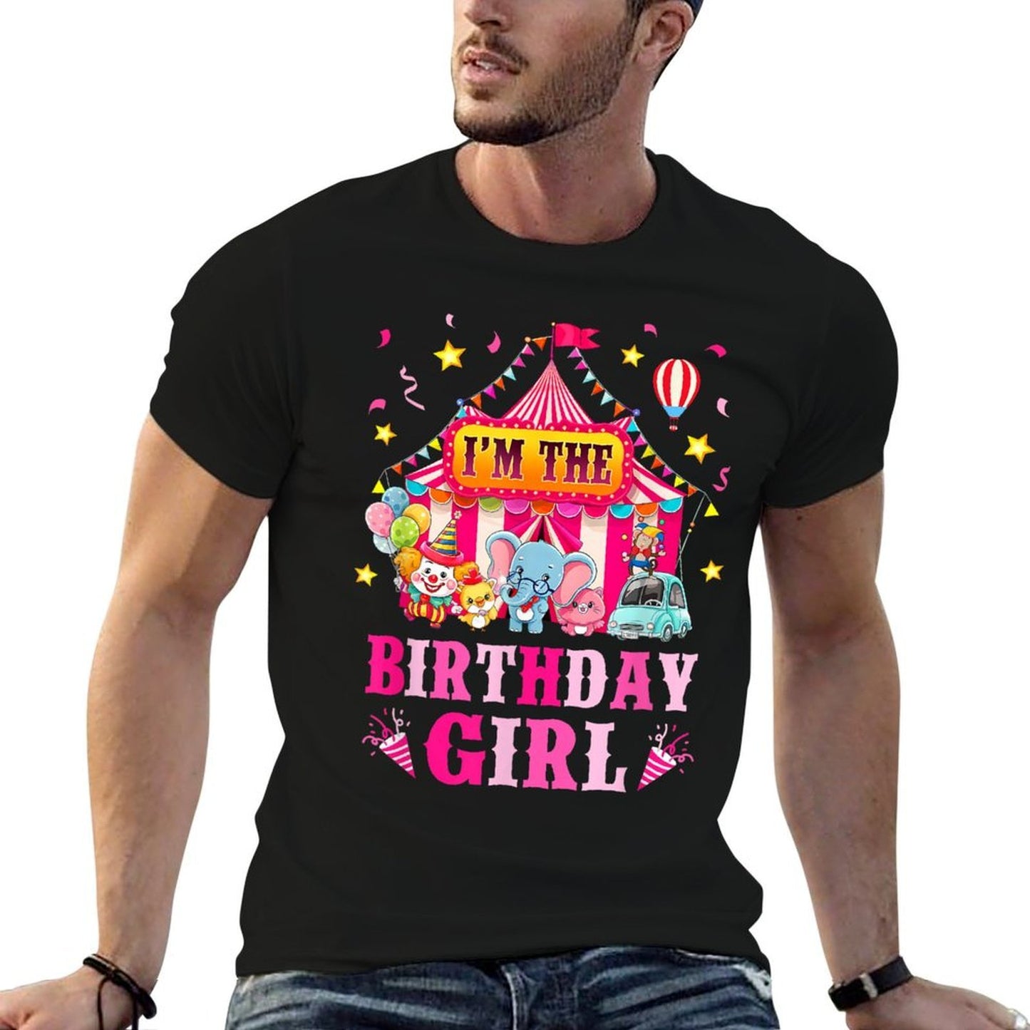 I'm The Birthday Girl Circus Carnival Family Party 1St Bday Lightweight T-Shirt