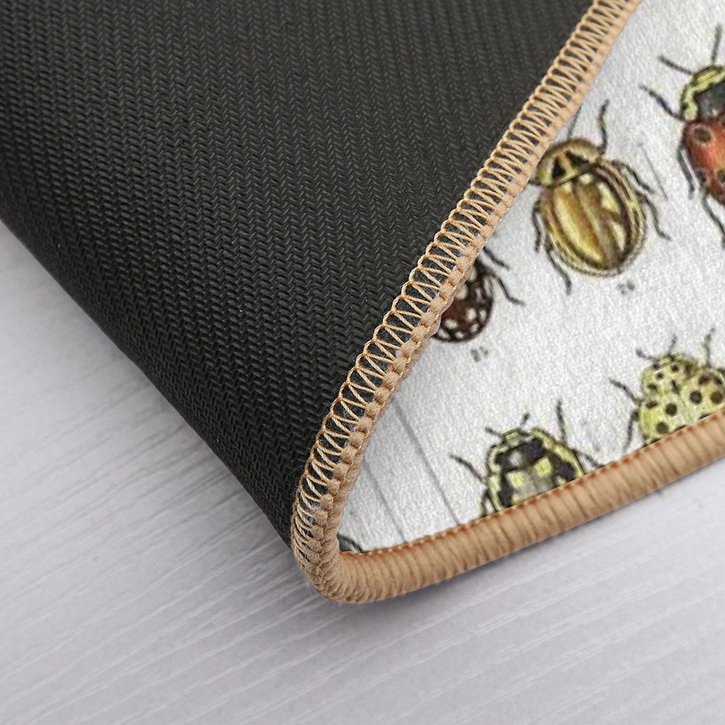 Ladybird Beetles Vintage Scientific Absorbent Bath Mat
