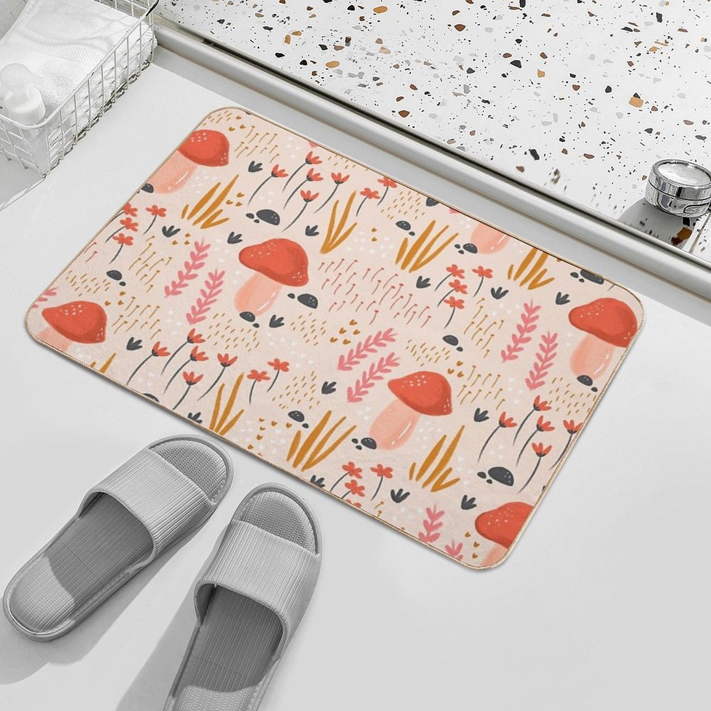 Magical Autumn Fairy Garden Durable Bath Mat