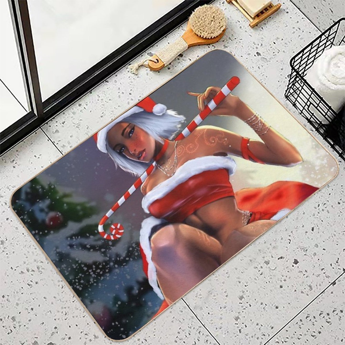 Chrismas Joy Eco-Friendly Bath Mat