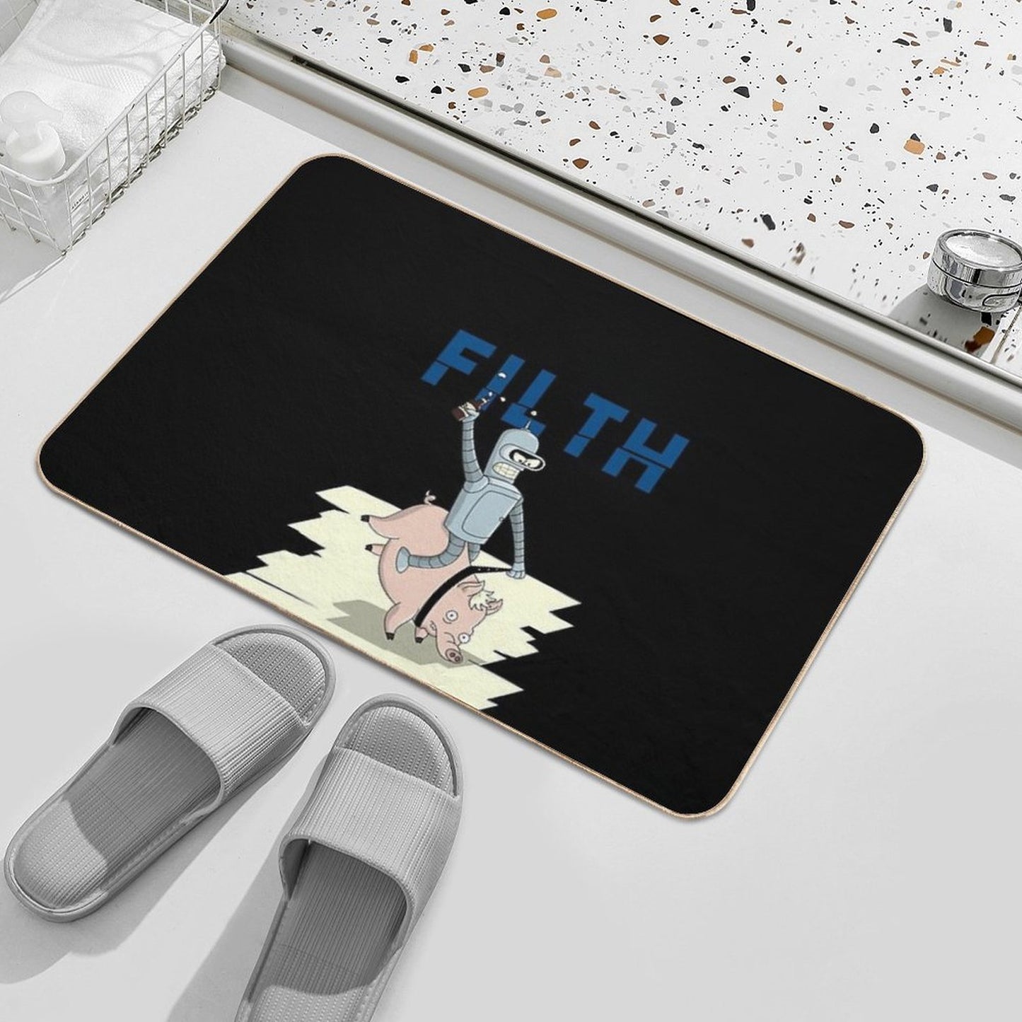 Filth Non-Slip Bath Mat