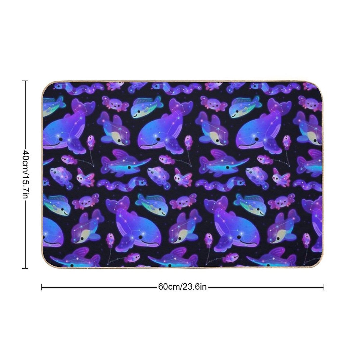 Ocean Constellations Toxin-Free Bath Mat