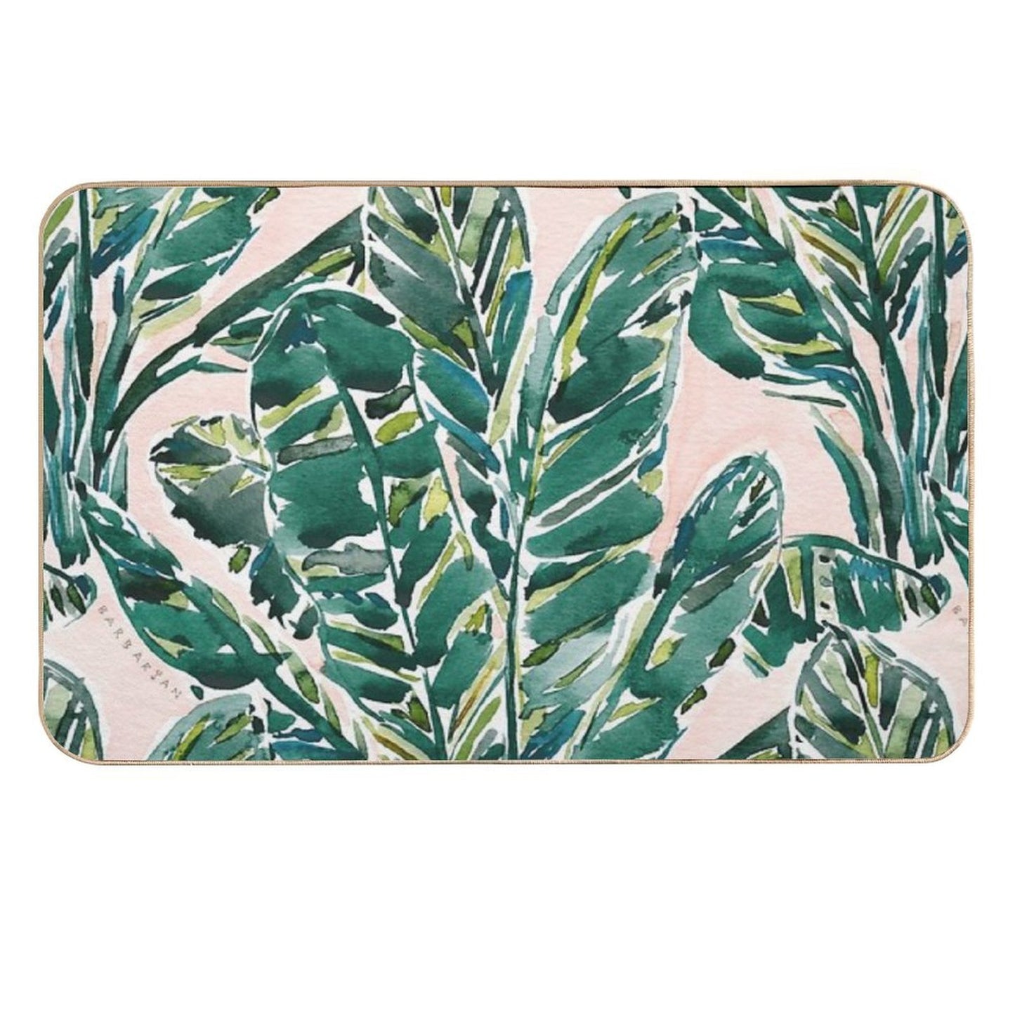 BIG FEELINGS BANANA LEAF TROPICAL Long-Lasting Bath Mat