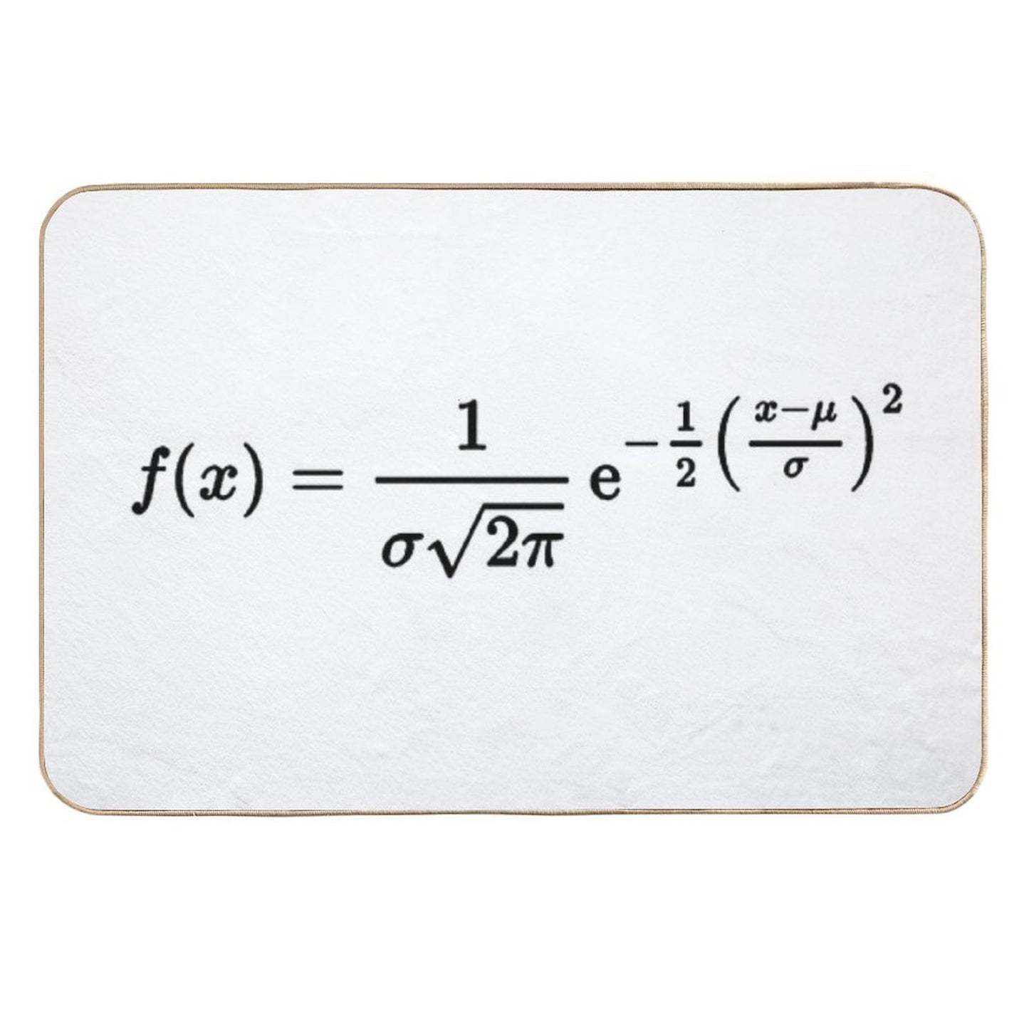 Normal Distribution, Probability And Statistics Anti-Trip Bath Mat
