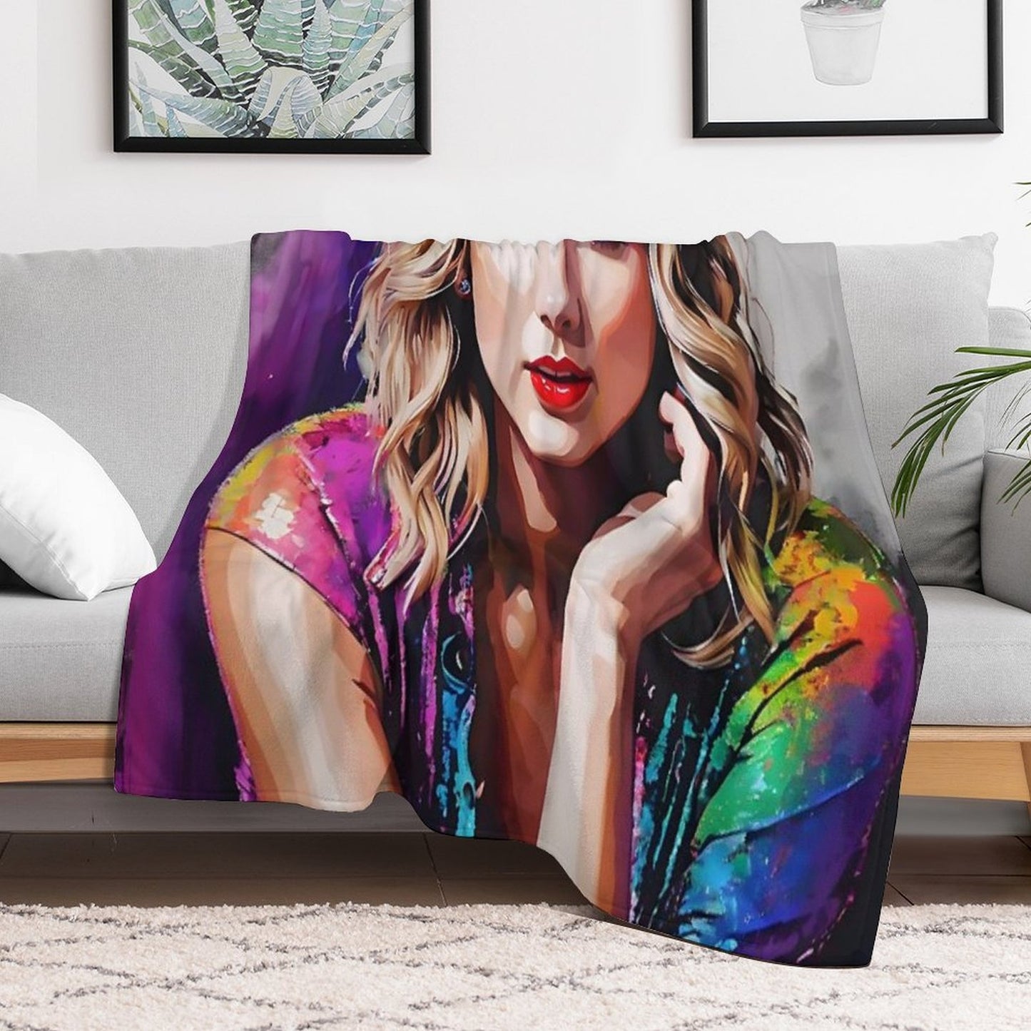 Taylor Swift Portrait V1 Compact Throw Blanket