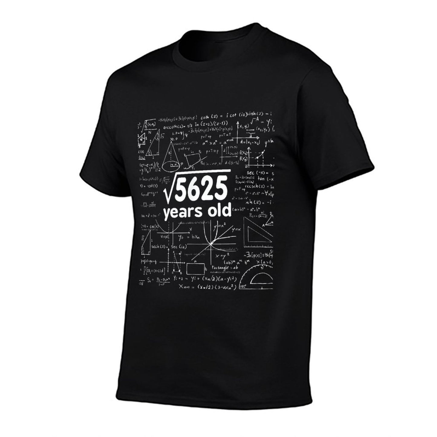 Math Square Root of 5625 Retro 75 Years Old 75th Birthday Affordable Price T-Shirt