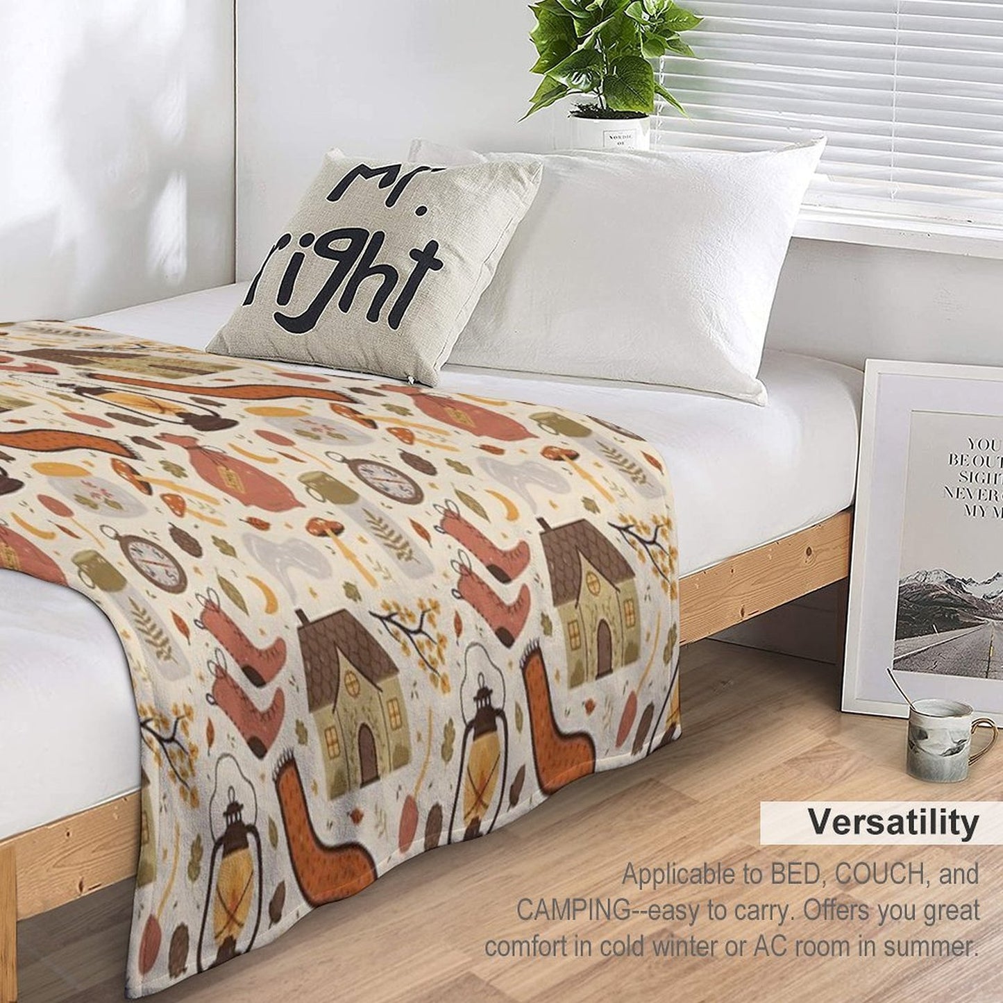 A Walk in The Woods Easy Care Throw Blanket