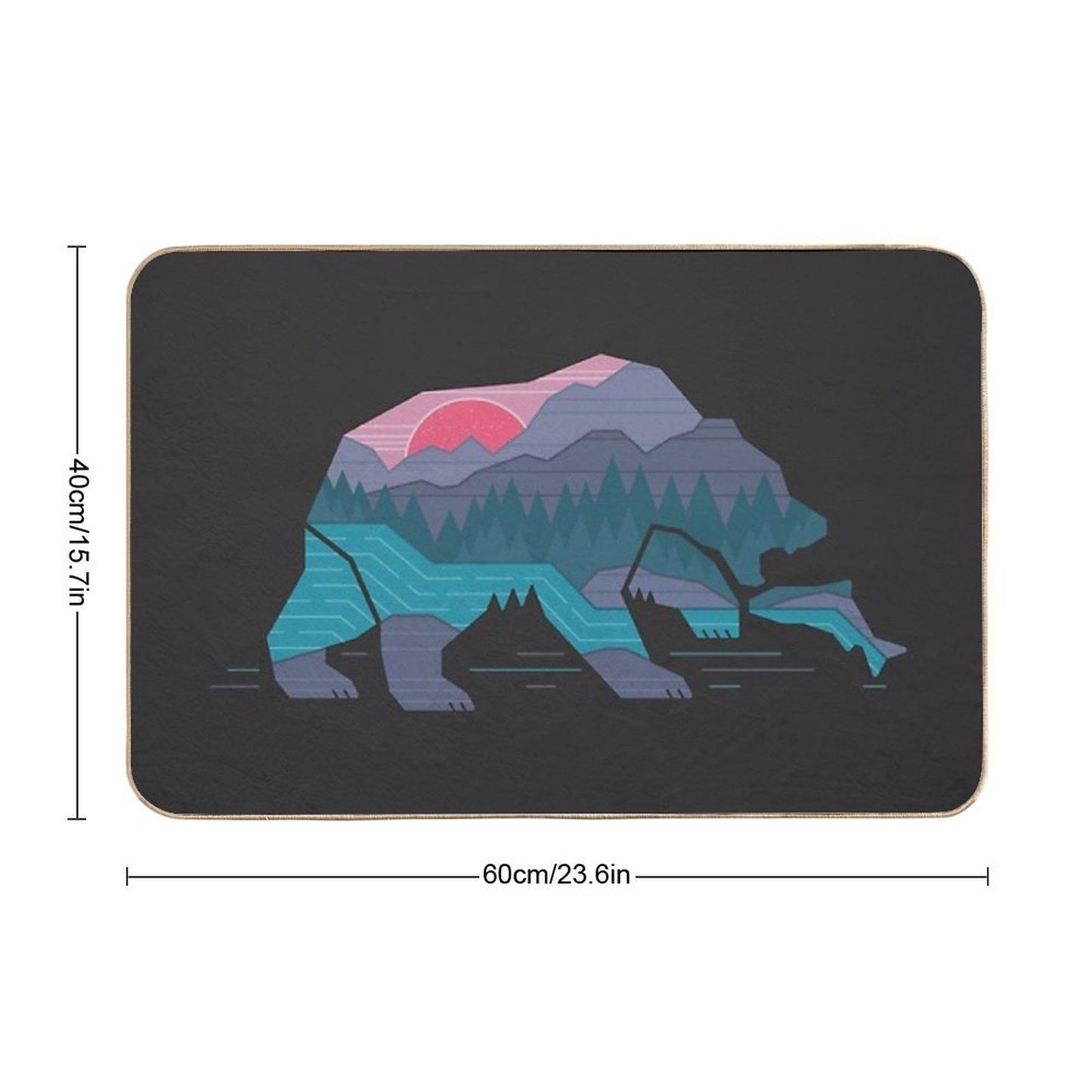 Bear Country Anti-Trip Bath Mat