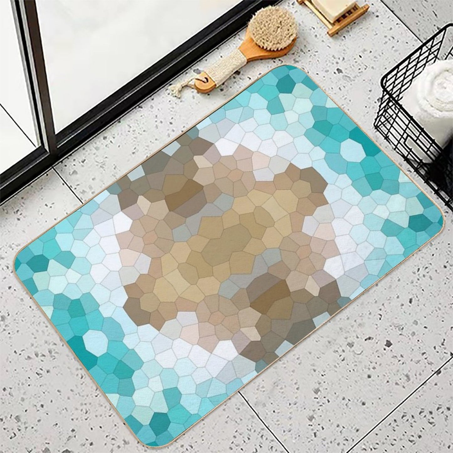 Sea Inspired Texture Absorbent Bath Mat