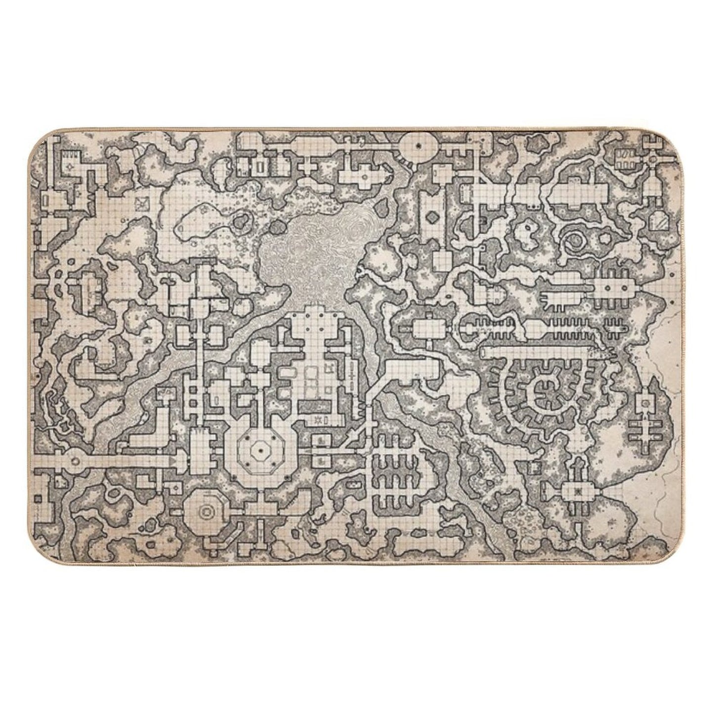 The Winter Tombs - A Massive Dungeon Complex by Dyson Logos Fade-Resistant Bath Mat