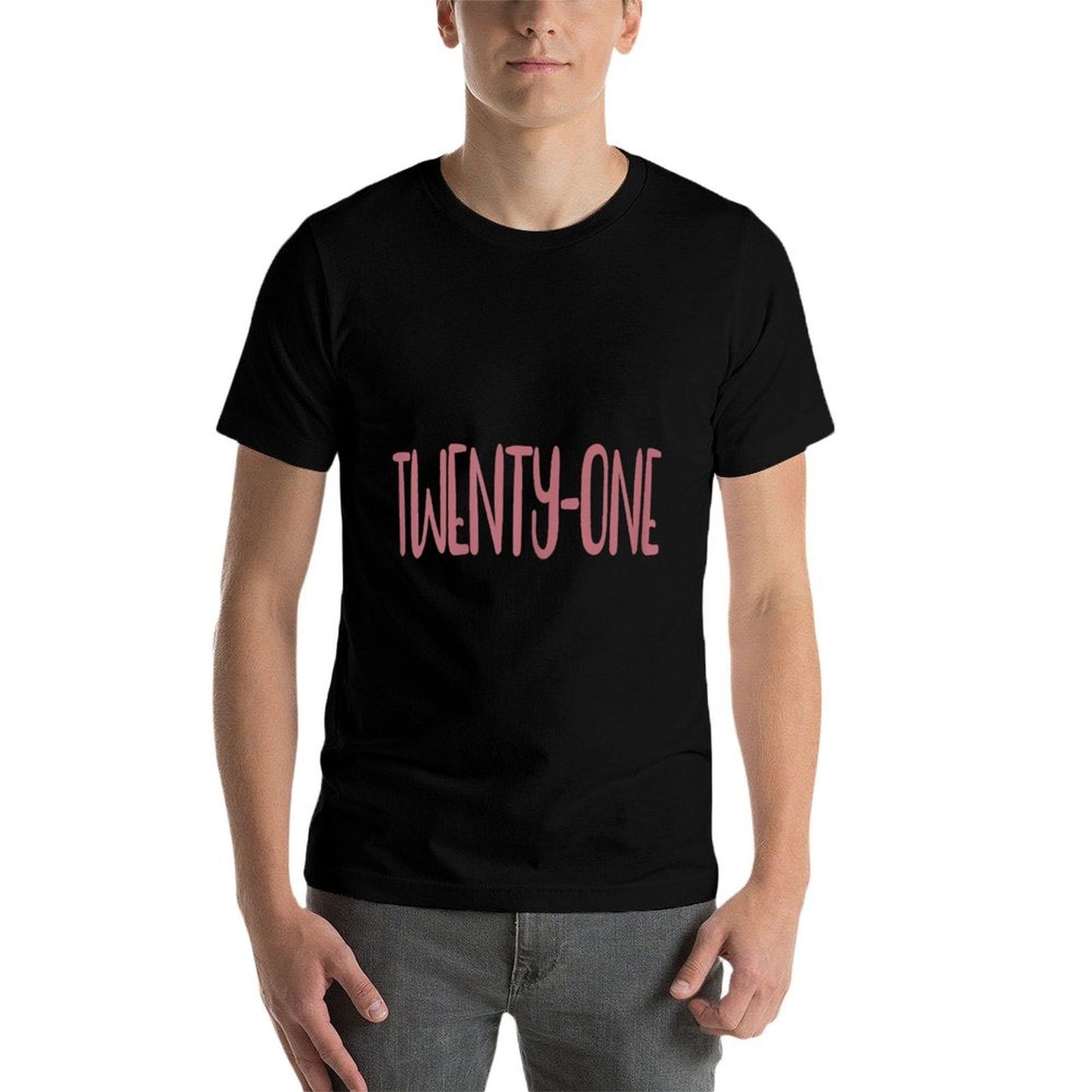 Twenty-One, 21 Years Old Cute For Women 21st Birthday Fade-proof Color T-Shirt