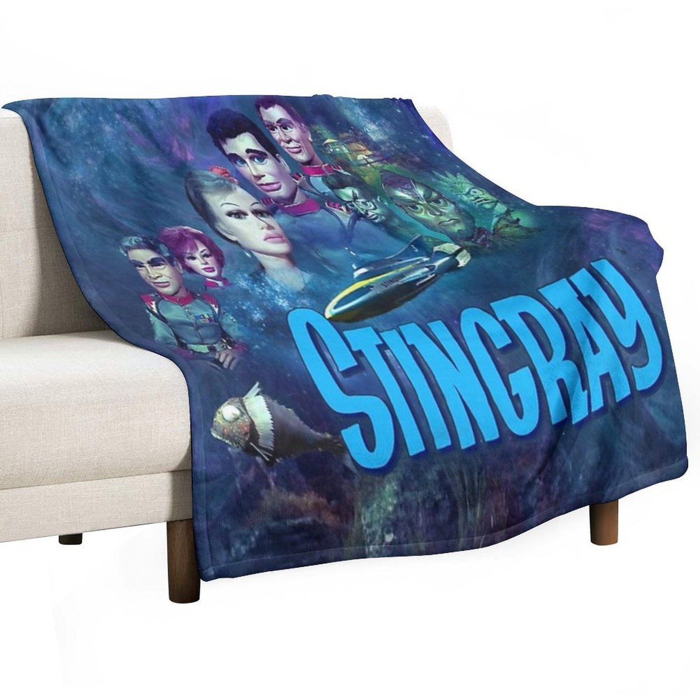 STINGRAY 1 Machine-washable Throw Blanket