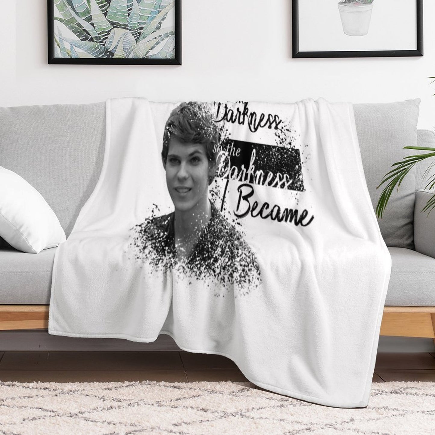 Darkness I Became - Peter Pan Versatility Throw Blanket