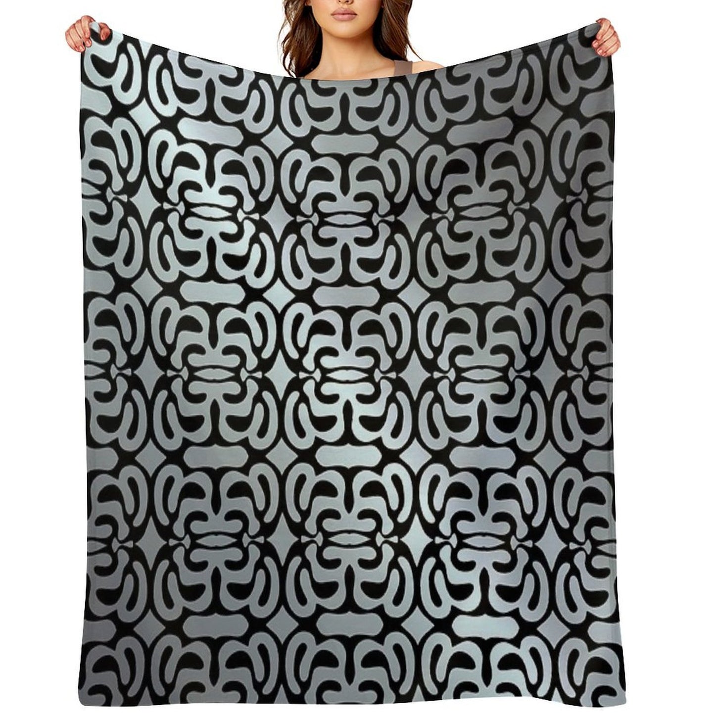 Abstract Travel-friendly Throw Blanket