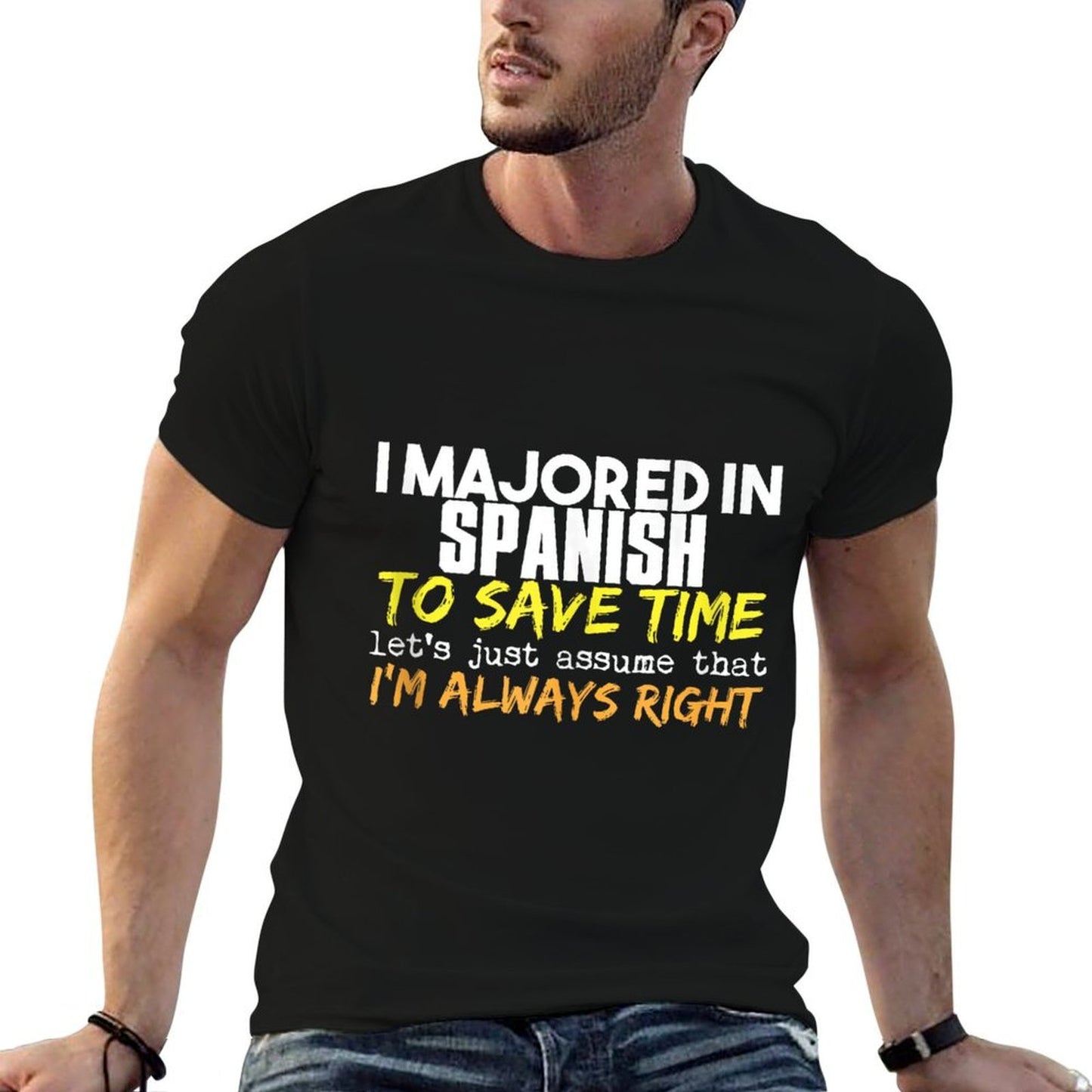 Spanish Major Gift for Back to School Gift  Stretchy T-Shirt