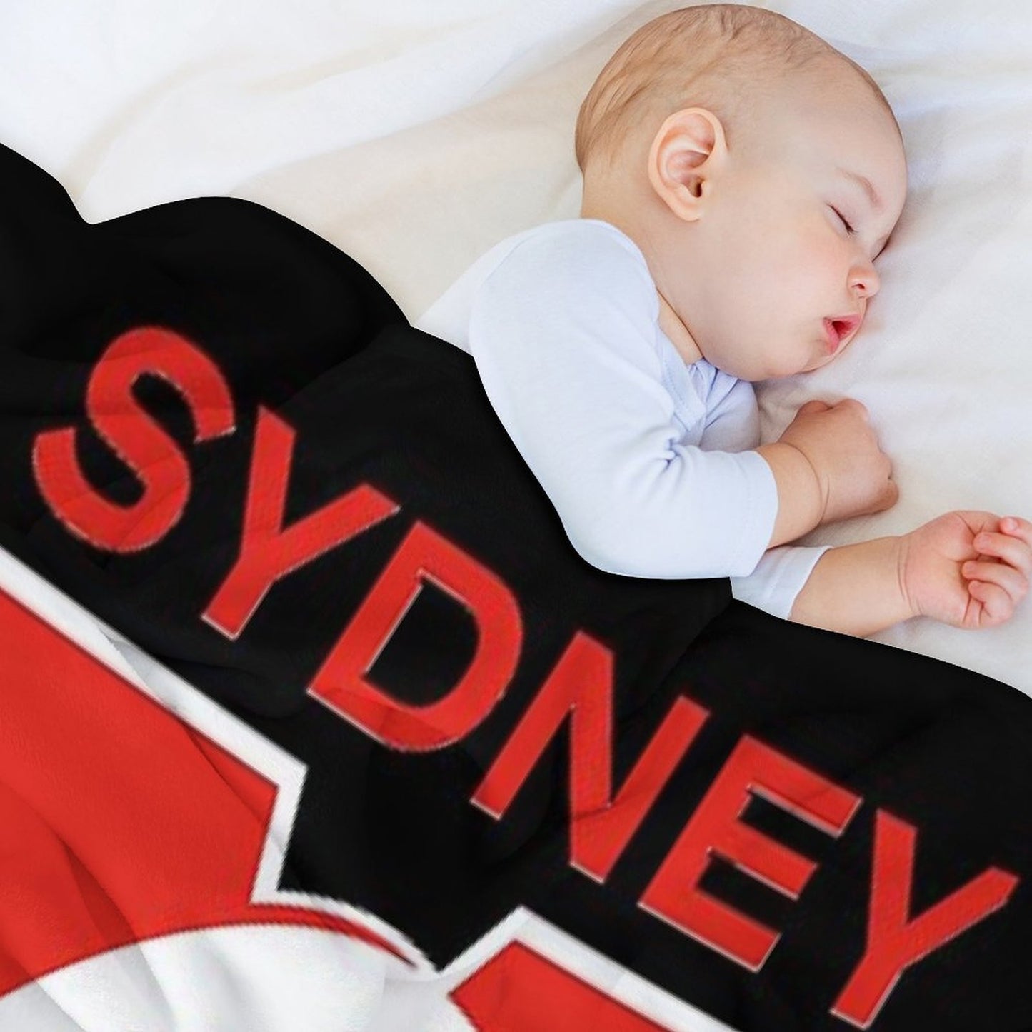 Sydney The Bloods Swans Haughty Swannies-Logo Plush Throw Blanket