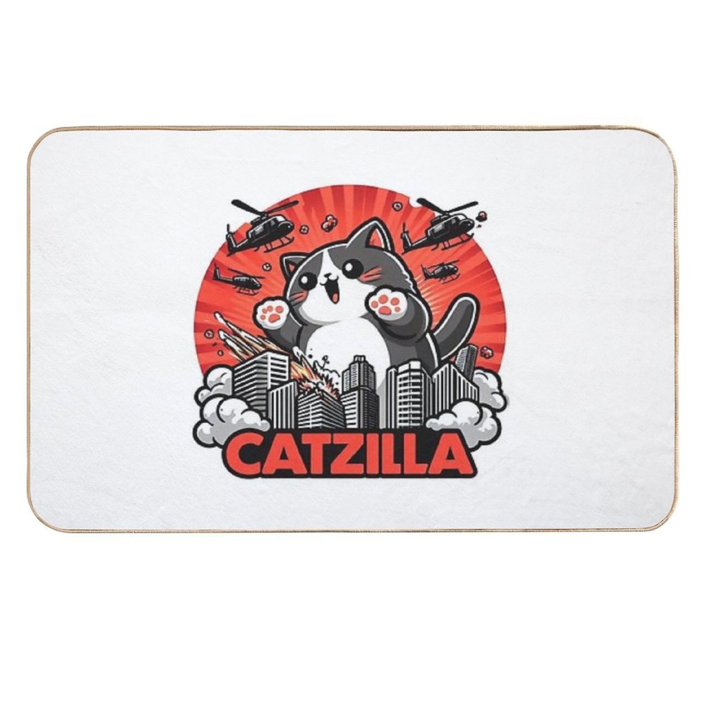 Catzilla Cat Rapid-Drying Bath Mat