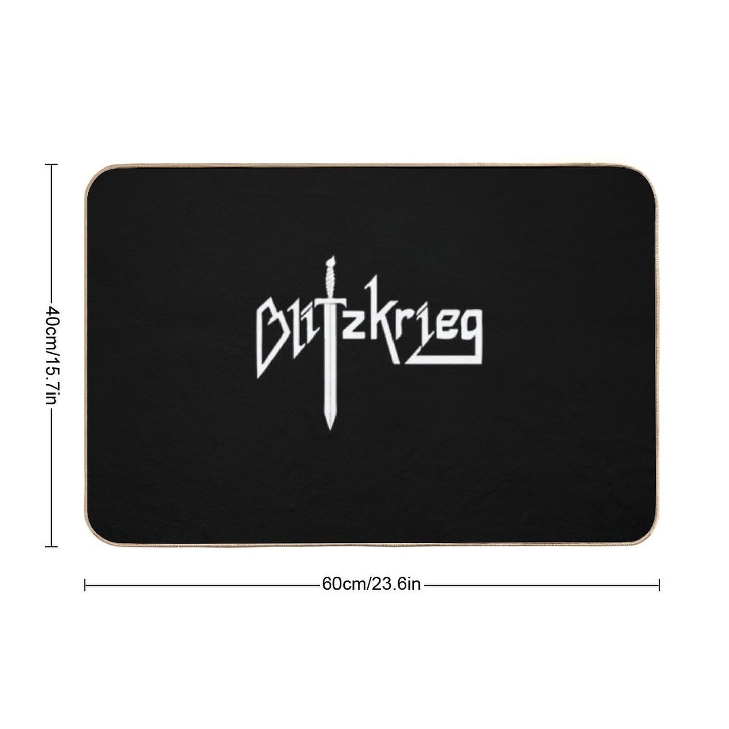 Blitzkrieg Band Long-Lasting Bath Mat