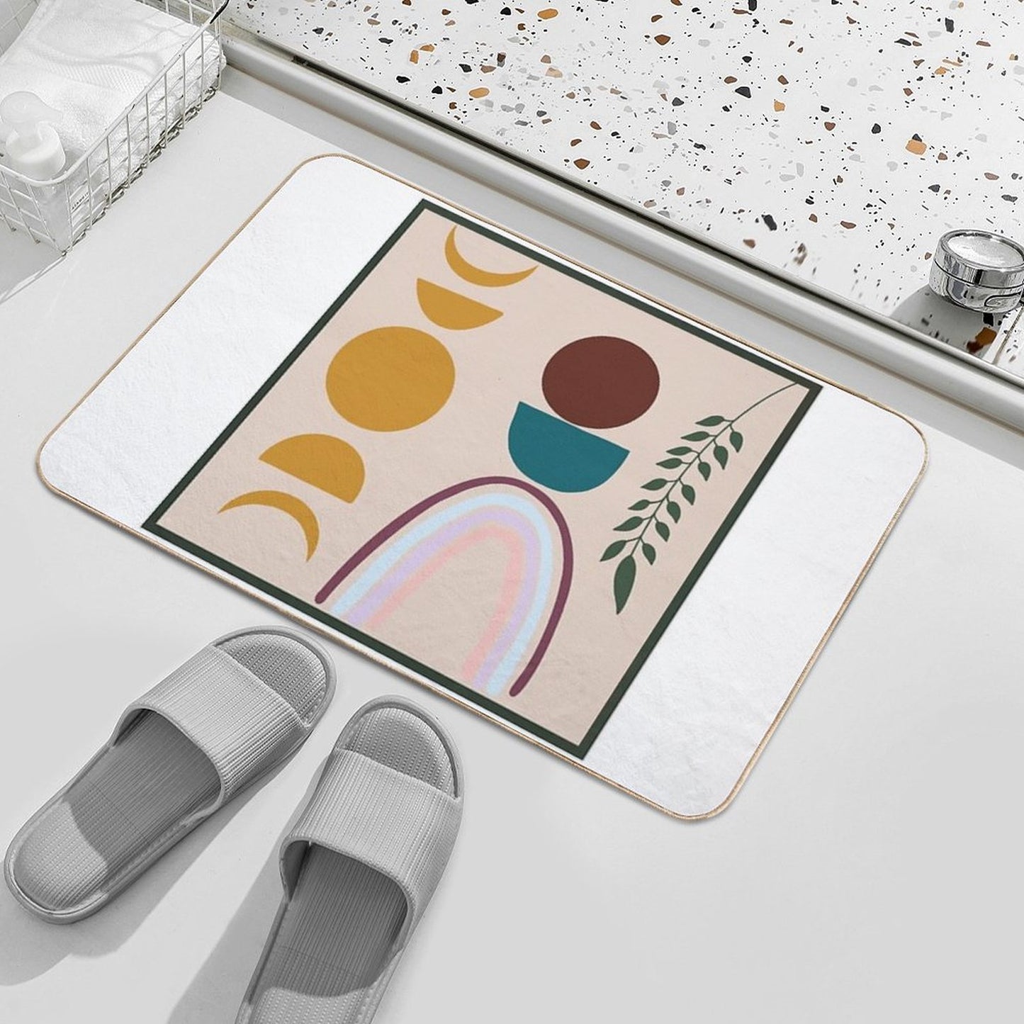 Boho Art Non-Slip Bath Mat
