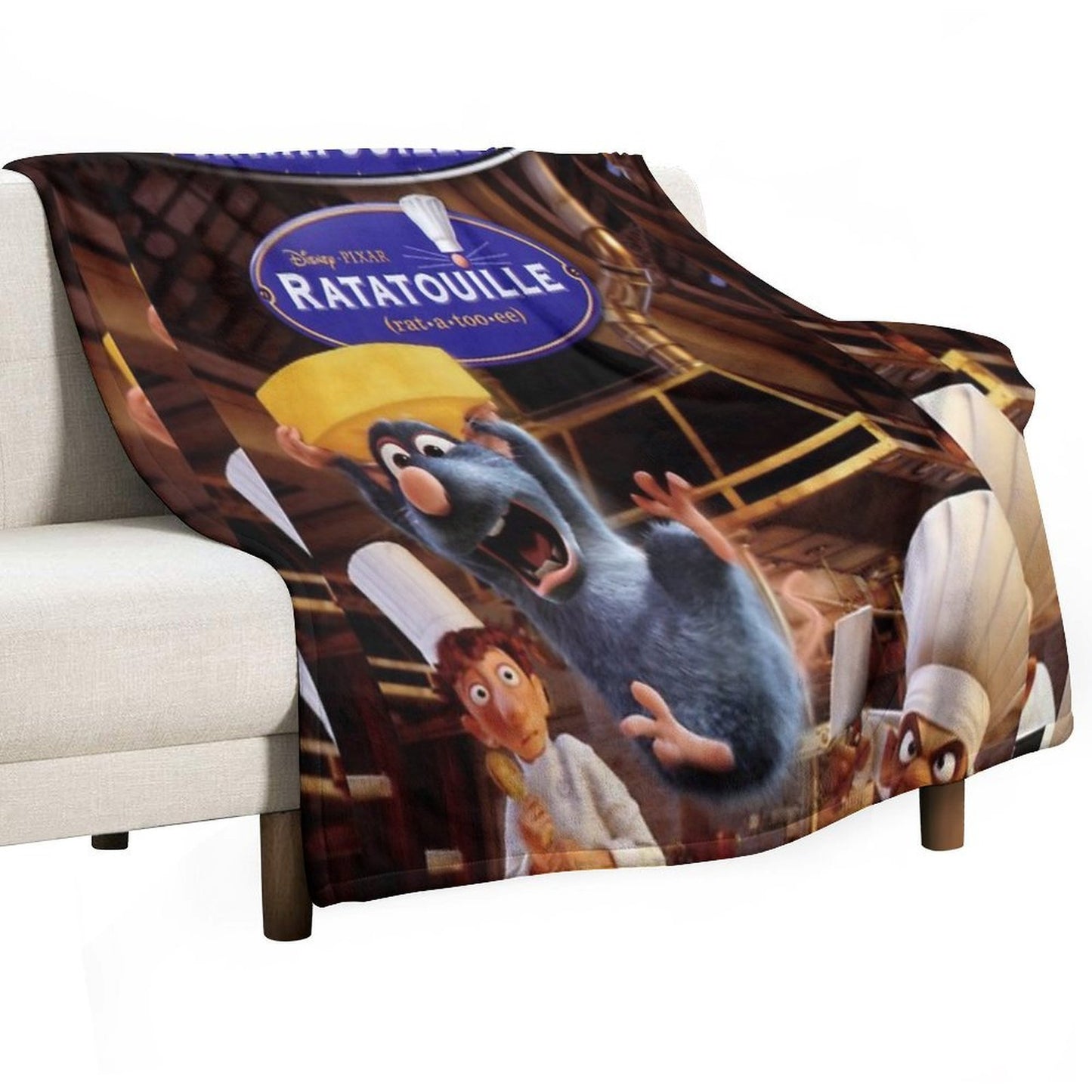 Threrat 2007 American Comedy Movie Rat A Too Ee Velvety-soft Throw Blanket
