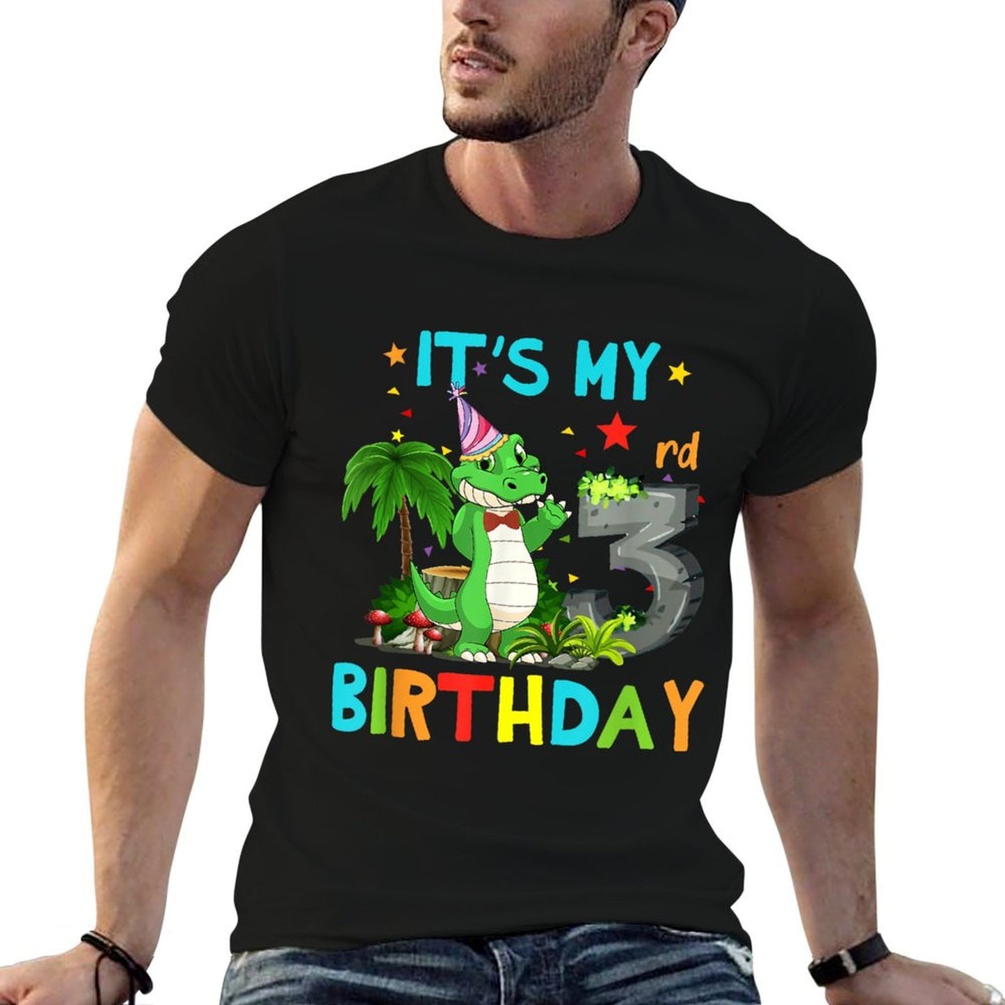 3rd Birthdays Crocodile Birthday 3 Year Old Versatile T-Shirt