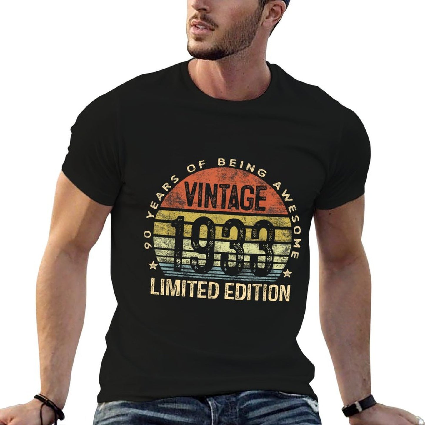Vintage 1933 Limited Edition 90 Year Old Gifts 90th Birthday Stretchy T-Shirt
