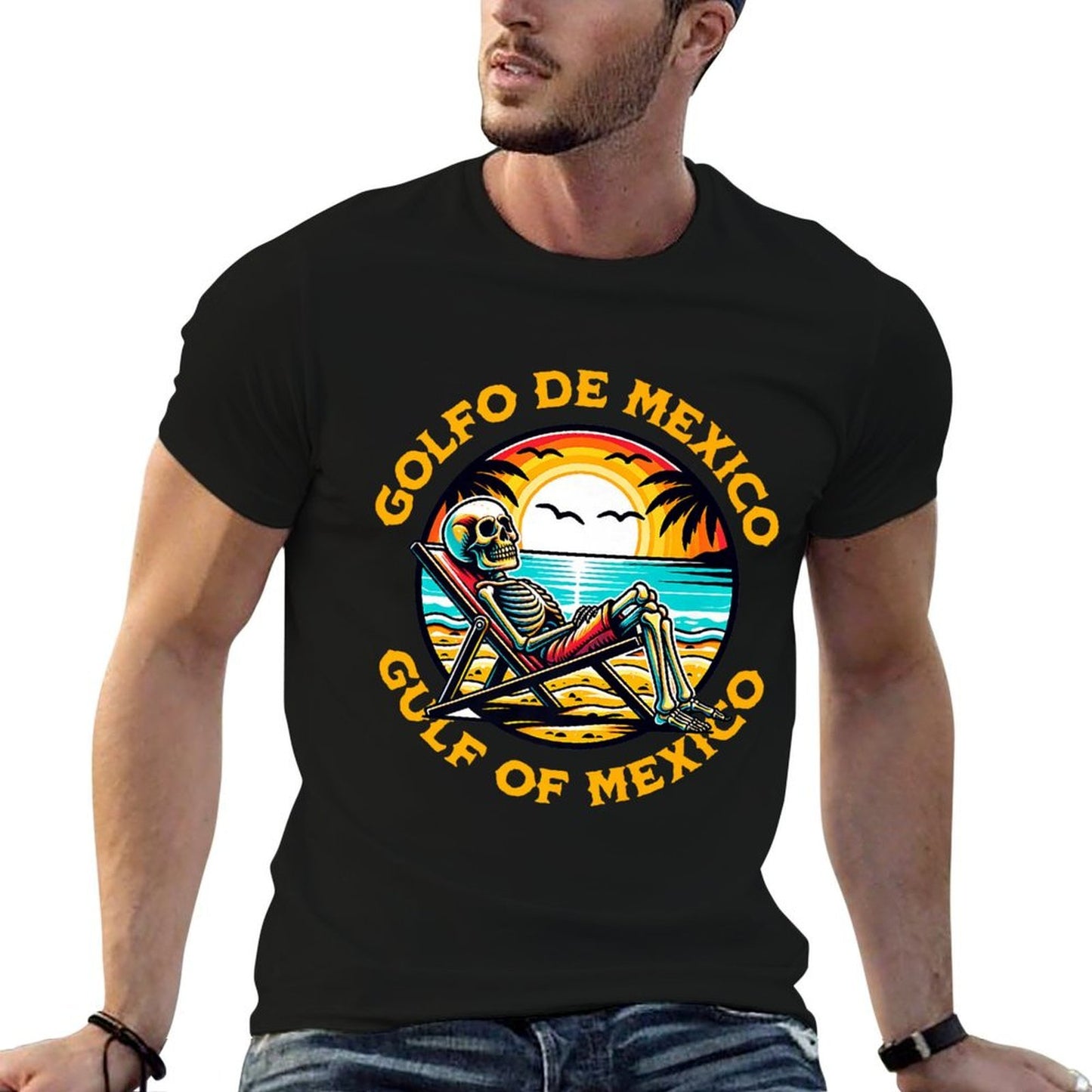 Golfo De Mexico Viva Gulf of Mexico Gulf America Premium Eco-friendly Material T-Shirt
