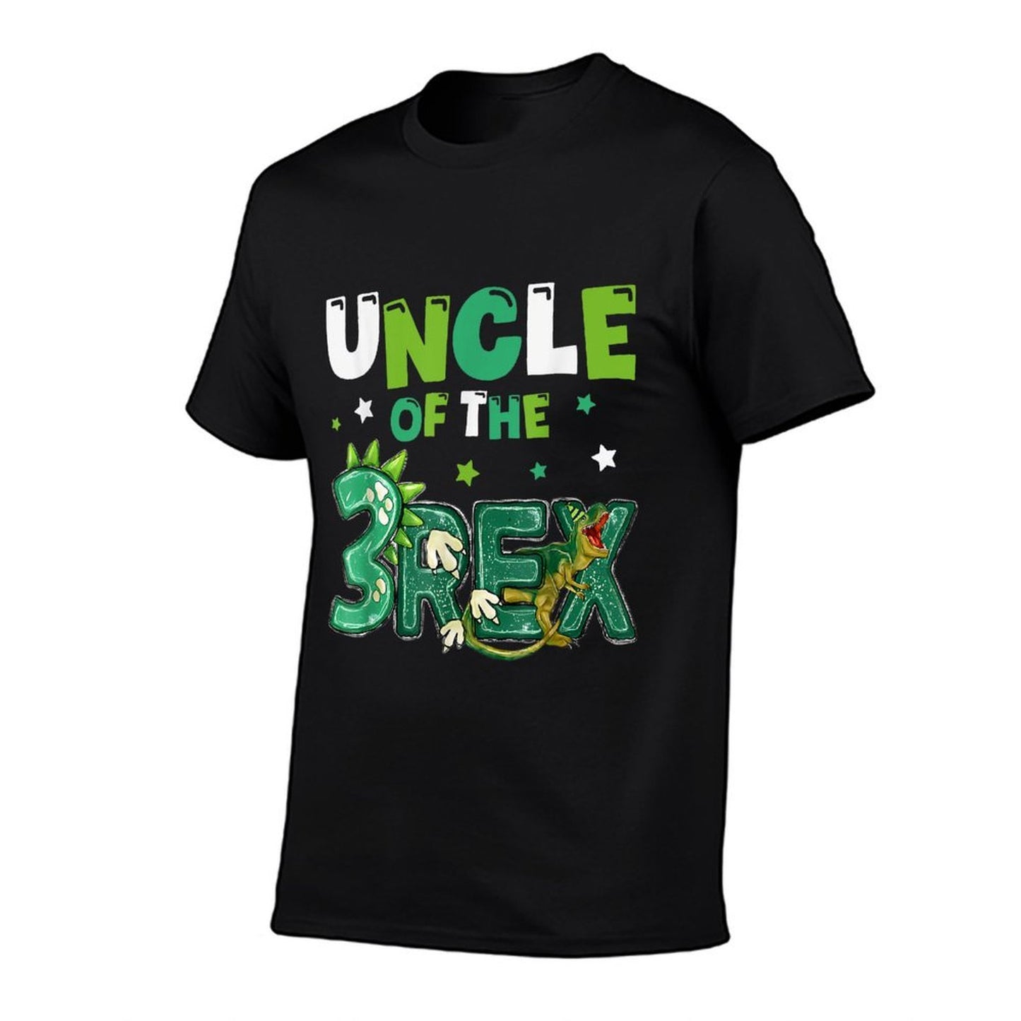 Uncle of The Three Rex Birthday Dinosaur Family Matching Durable T-Shirt