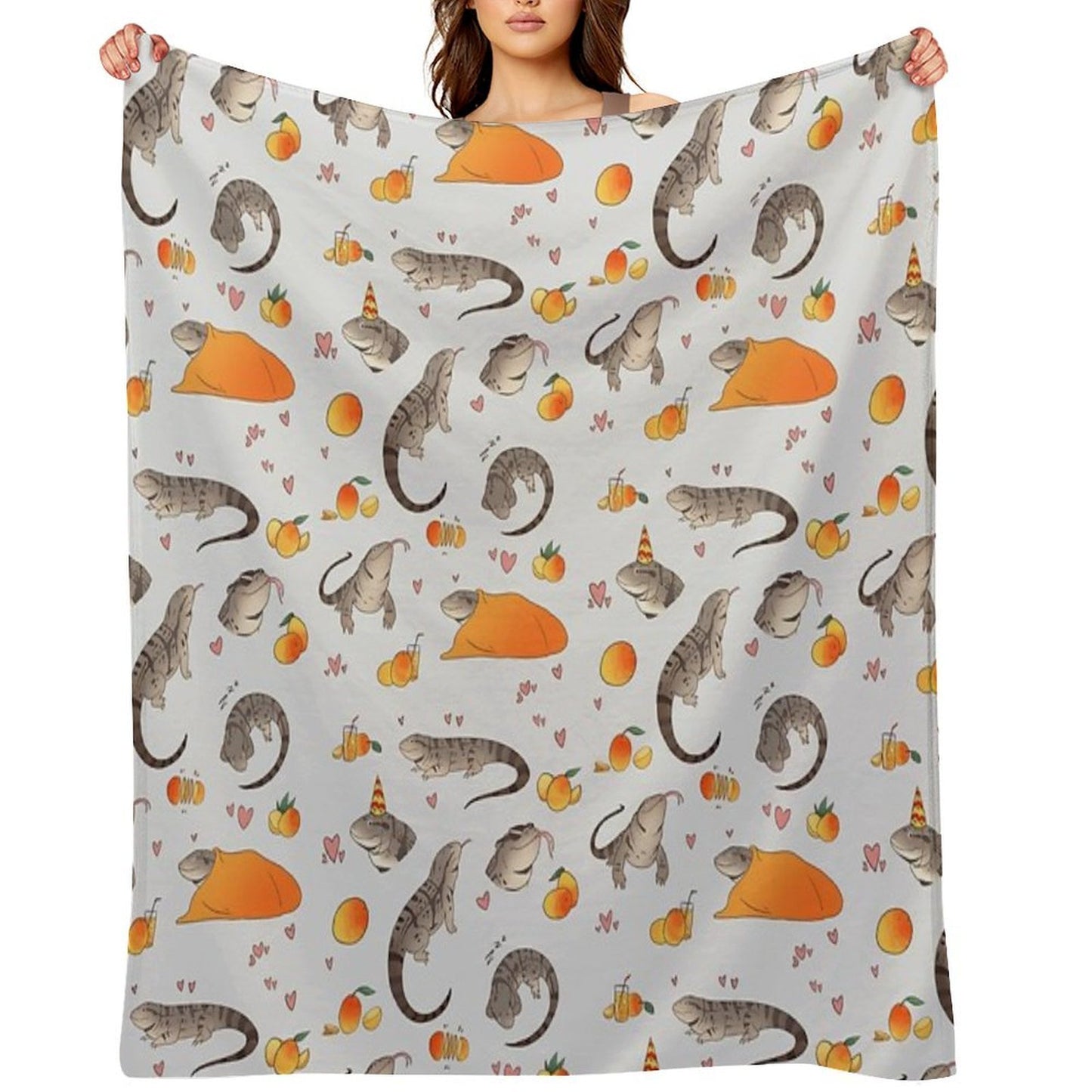 Tegus And Mangoes Easy Care Throw Blanket