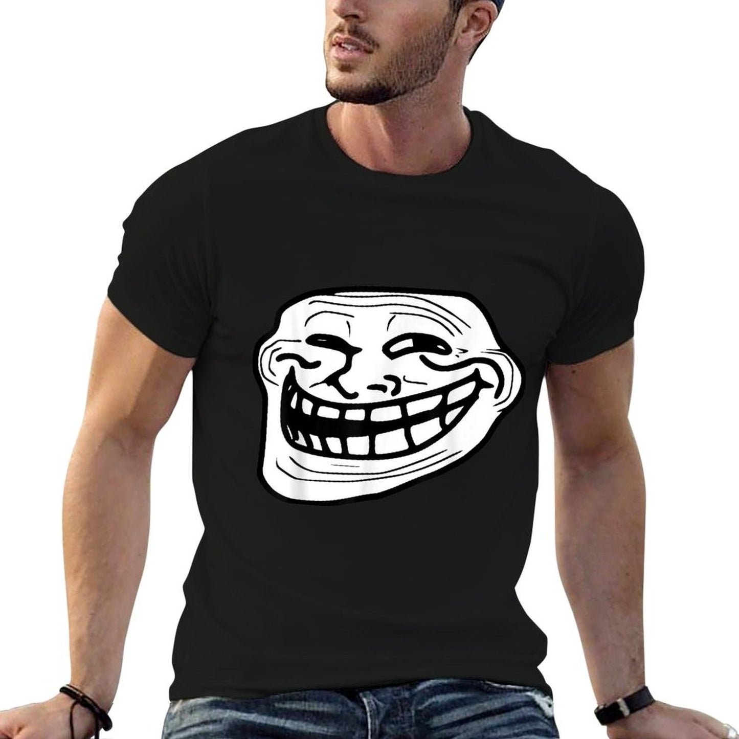 Troll Face Meme Funny Dank Meme Troll Face Breathable T-Shirt