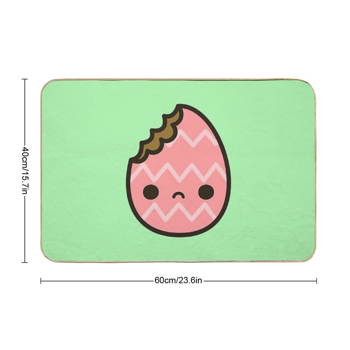 Sad Easter Egg Rapid-Drying Bath Mat