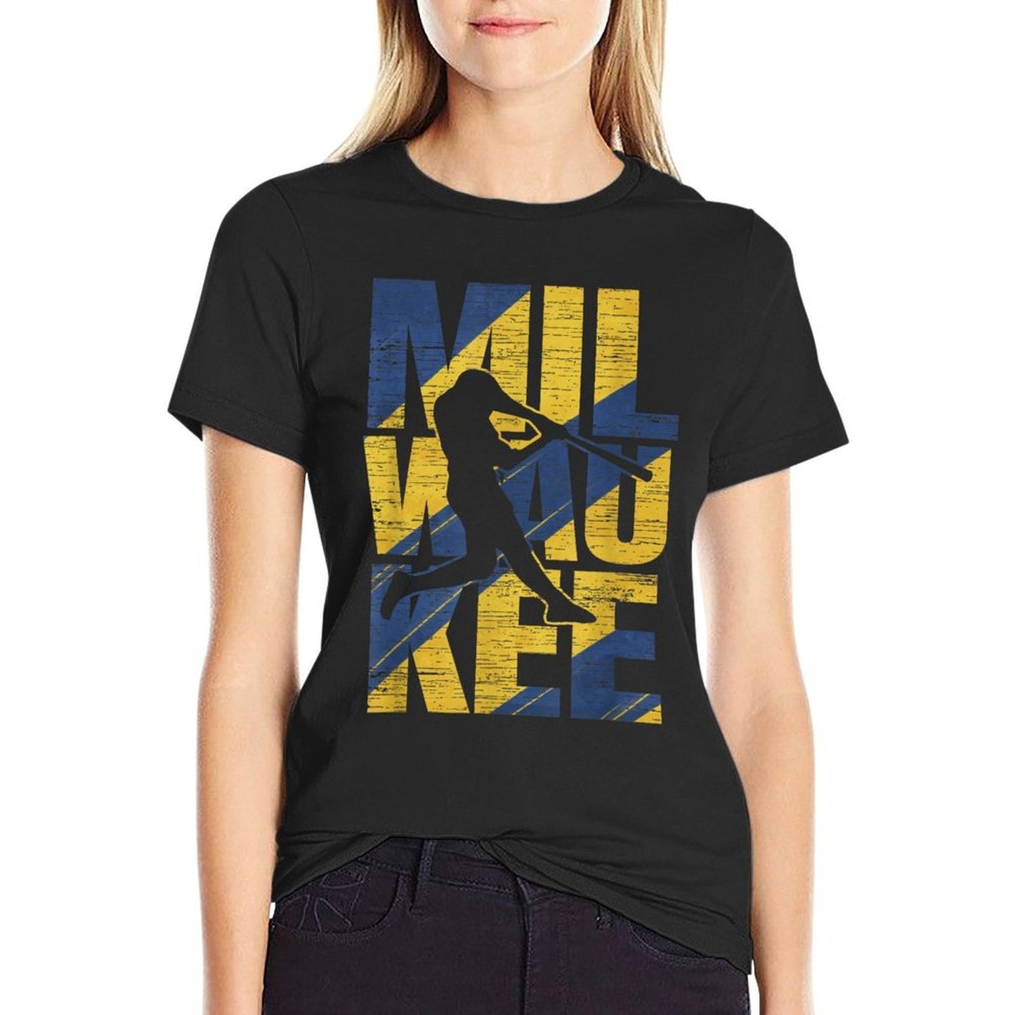 Milwaukee Baseball Home Run Game Day Heathered Texture T-Shirt