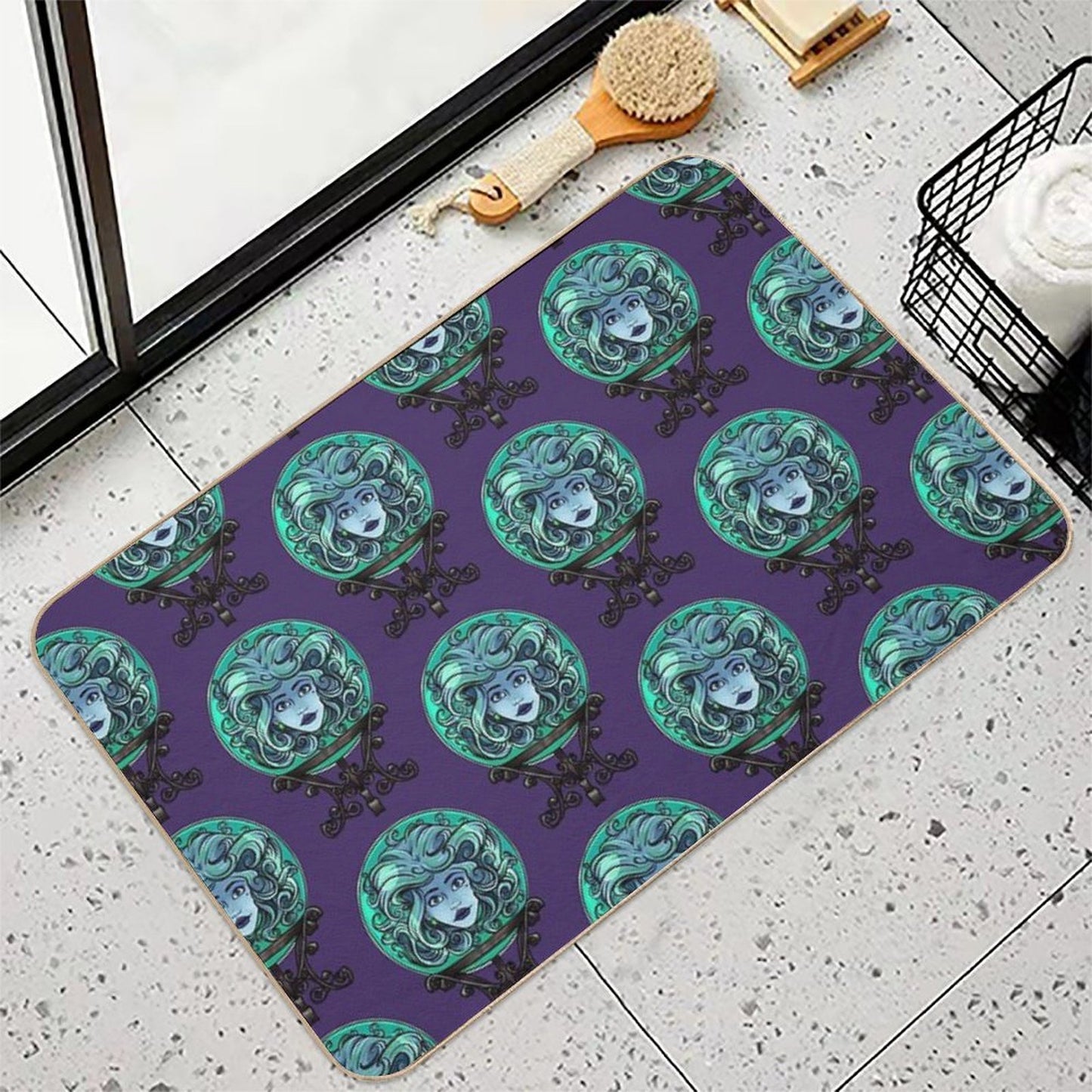 Madame Leota, No Background Slip-Resistant Bath Mat