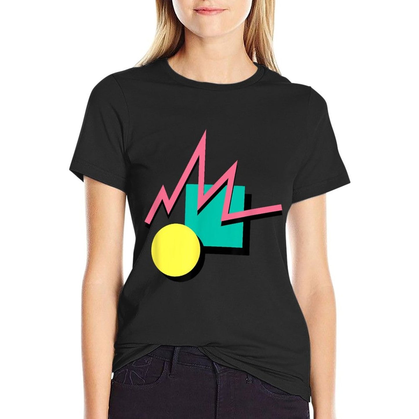 Geometric Aesthetic 90s Odor-resistant T-Shirt