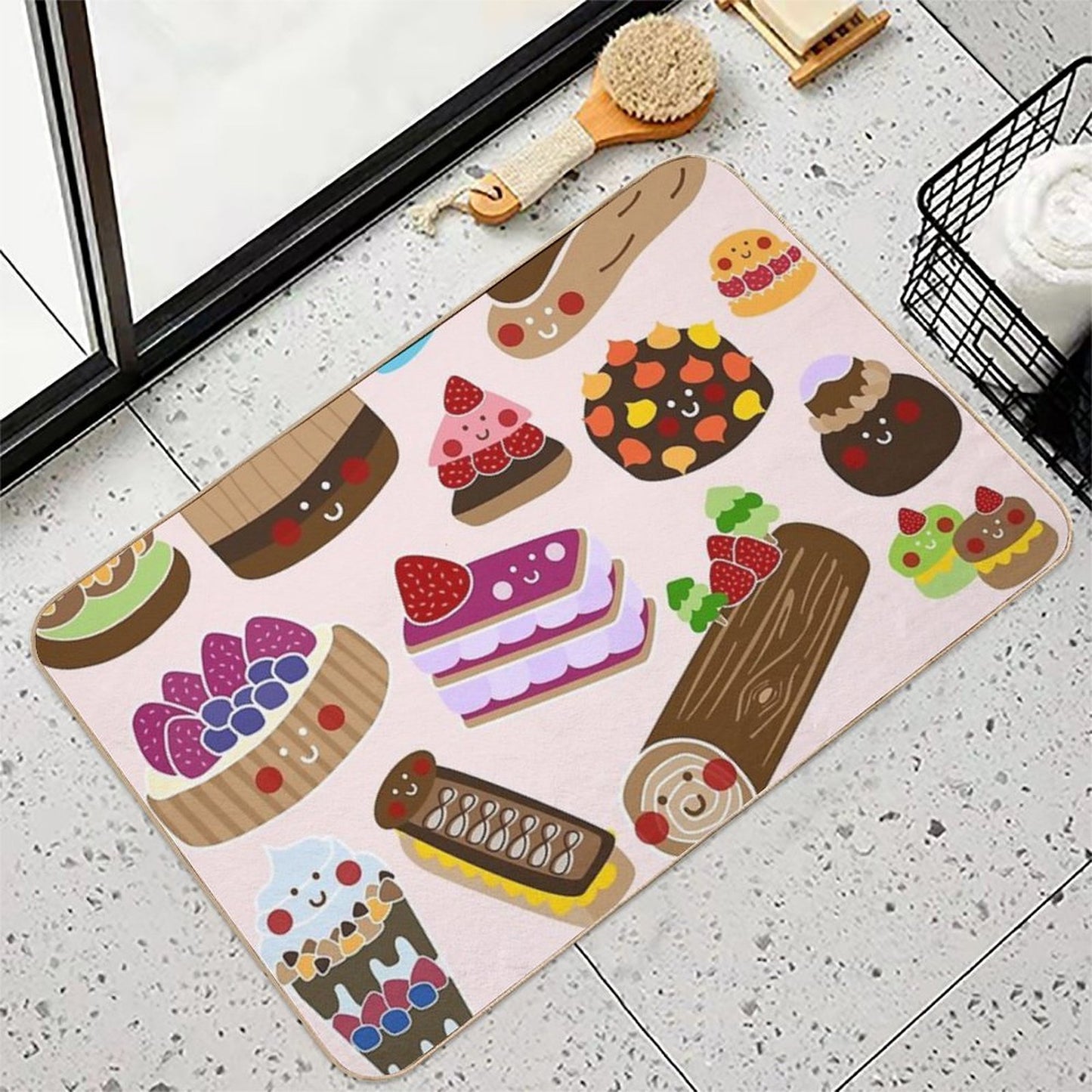 Sweet Tooth Rapid-Drying Bath Mat