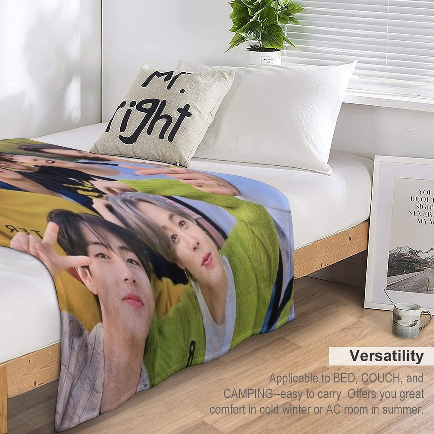 BTS Ot7 Festa Travel-friendly Throw Blanket