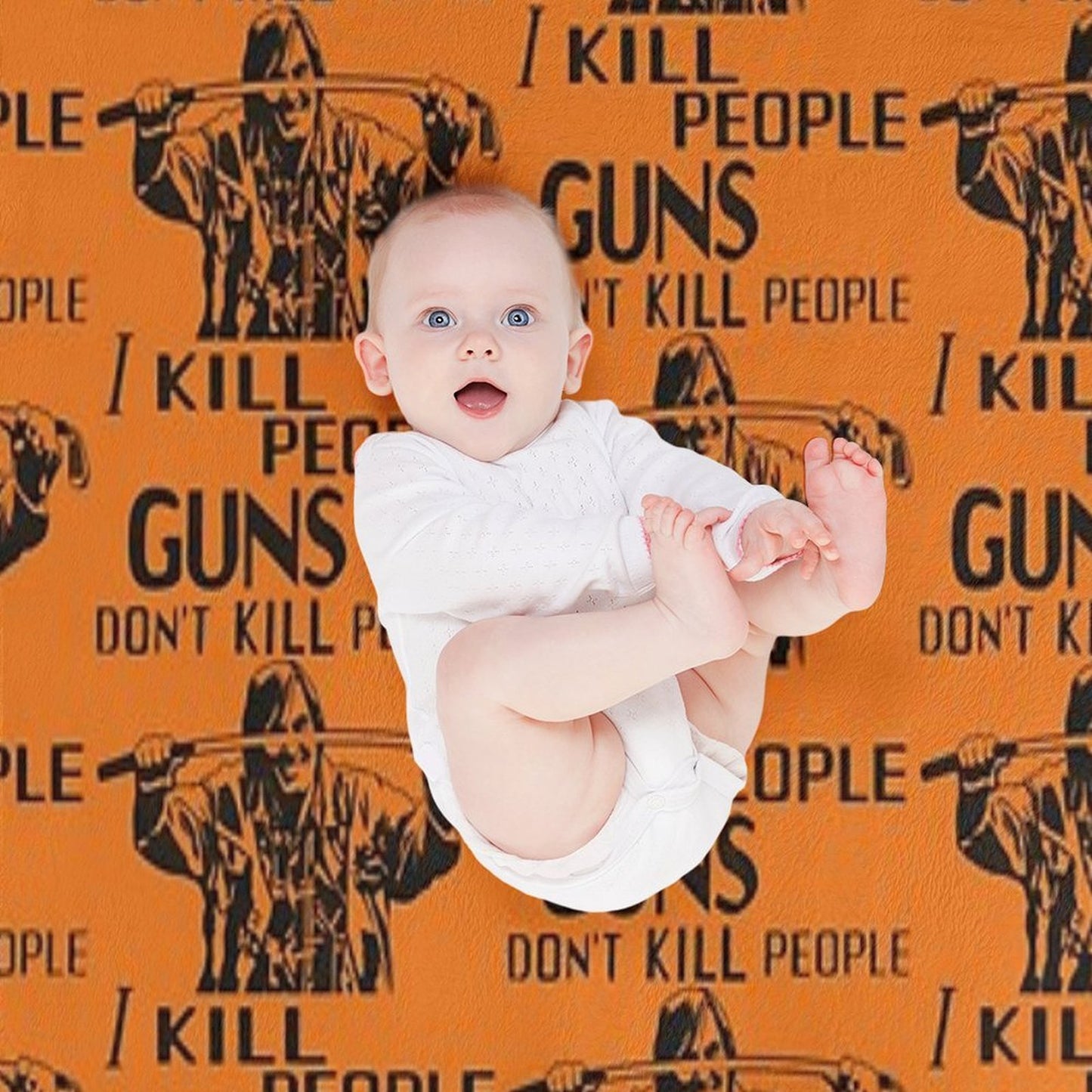 Guns Don't Kill People, I Kill People Mr. Larson Happy Gilmore Quick-dry Throw Blanket