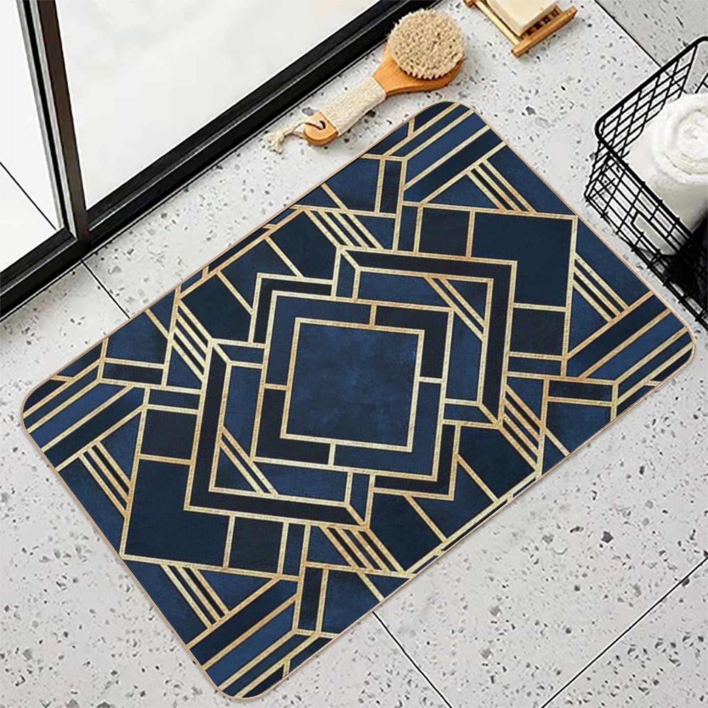 Art Deco Pet-Safe Bath Mat