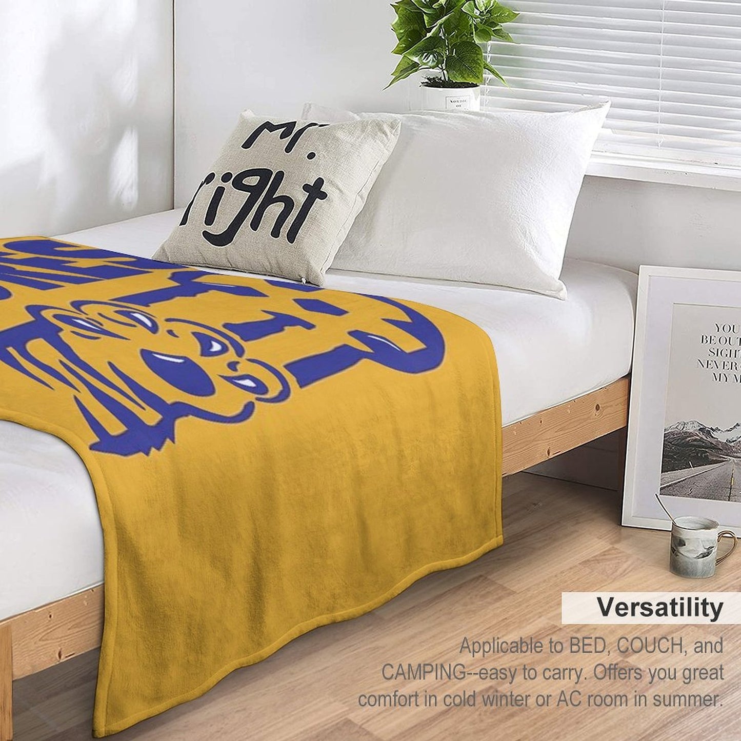 Vintage UANL Tigres Plush Throw Blanket