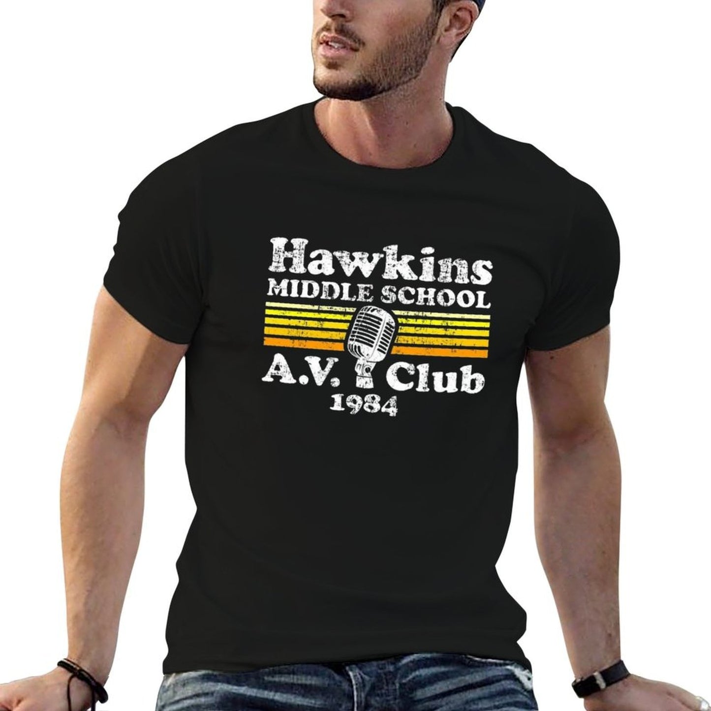 Hawkins Middle School A.V. Club Wrinkle-resistant T-Shirt